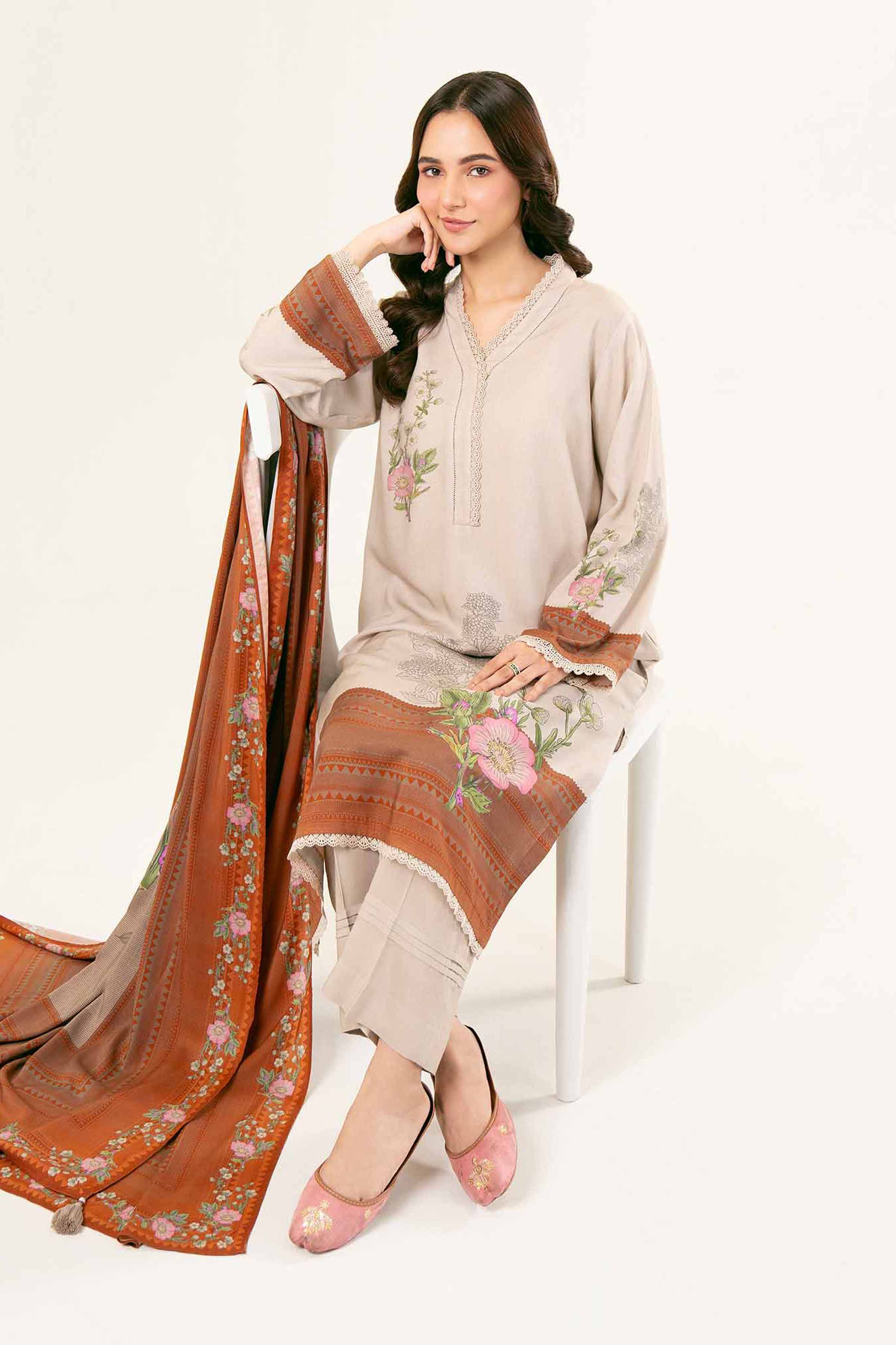 3 Piece - Printed Suit - PW24-210 - Image 2