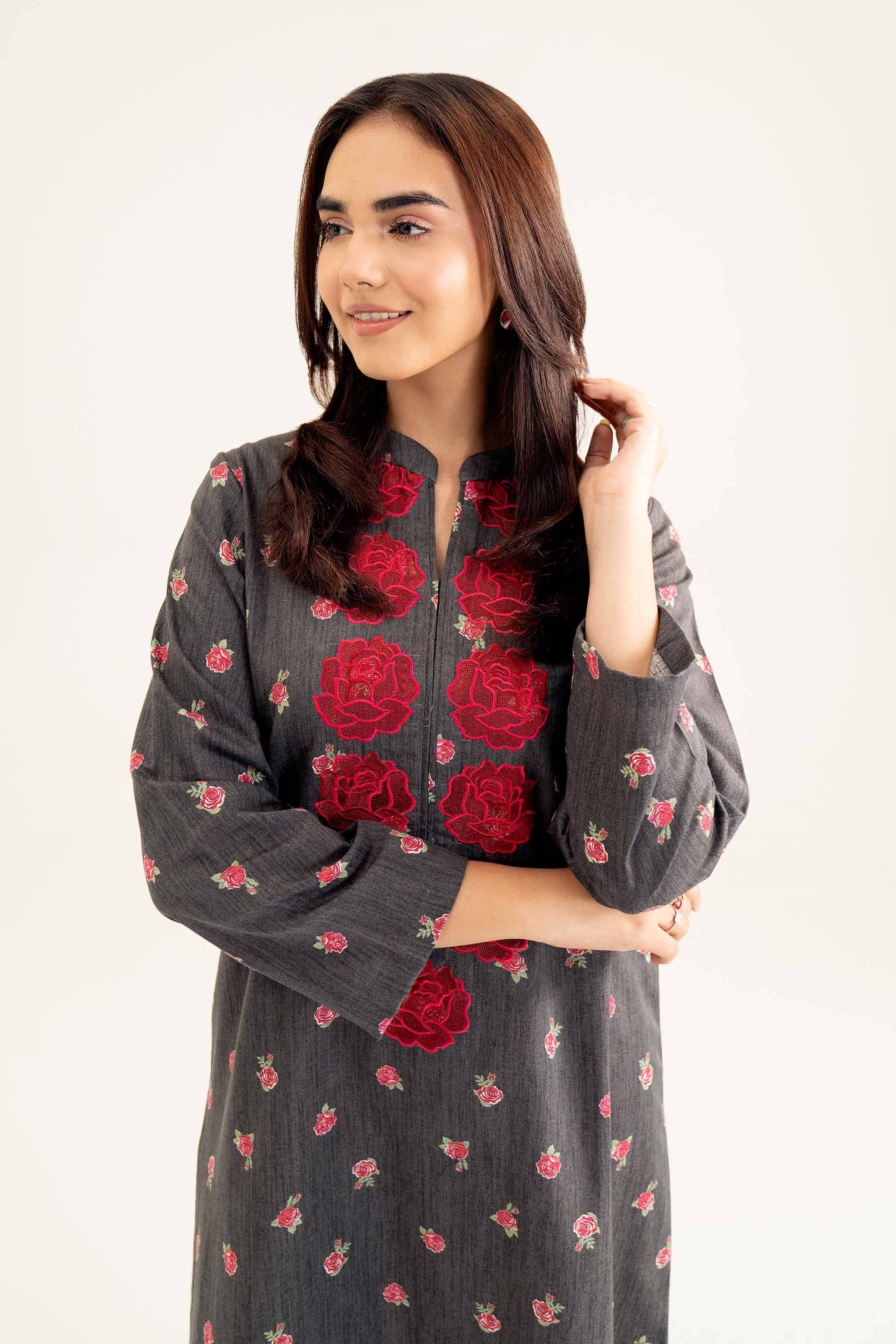 Printed Embroidered Shirt - PW24-218 - Image 2