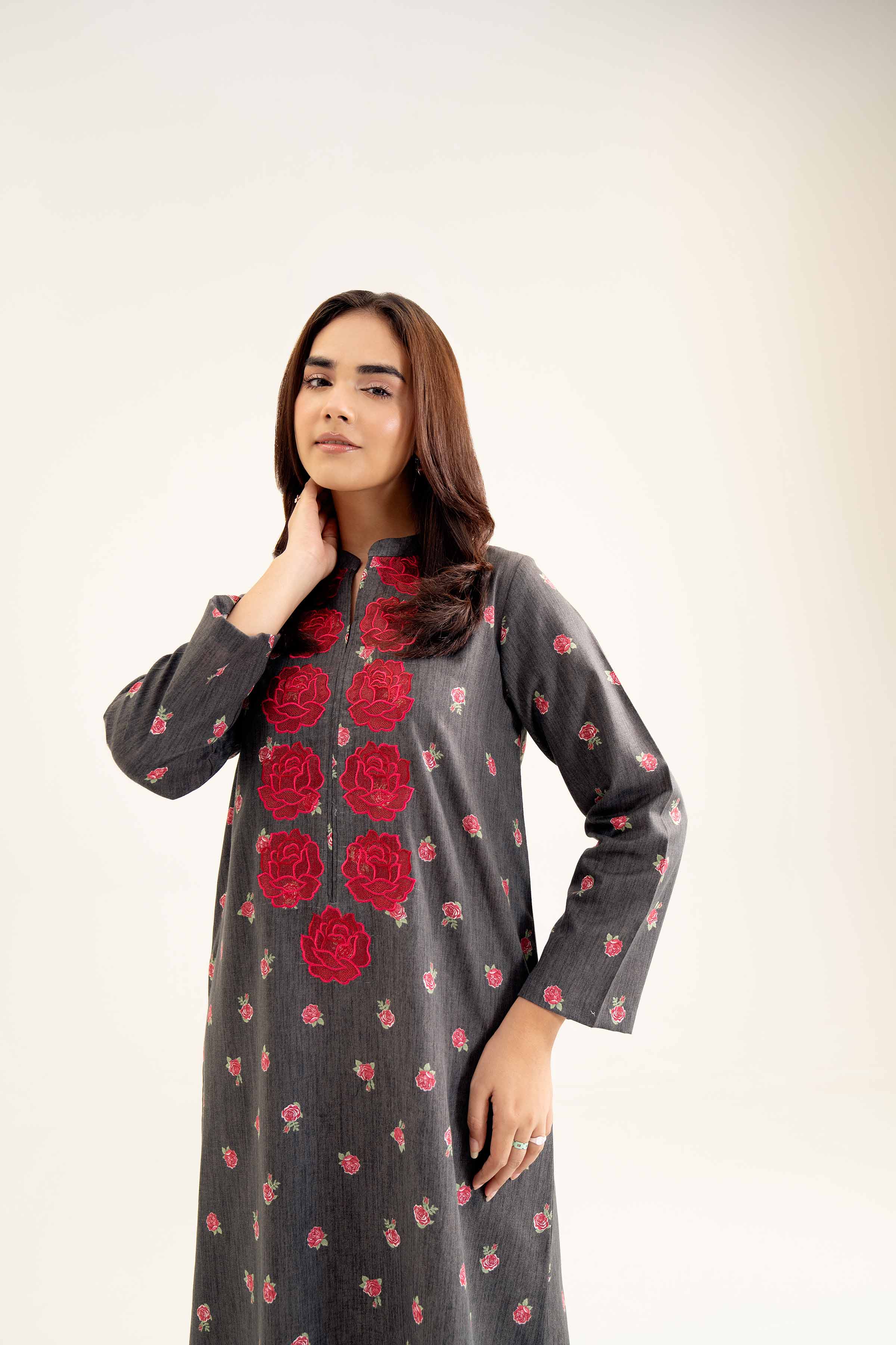 Printed Embroidered Shirt - PW24-218 - Image 4
