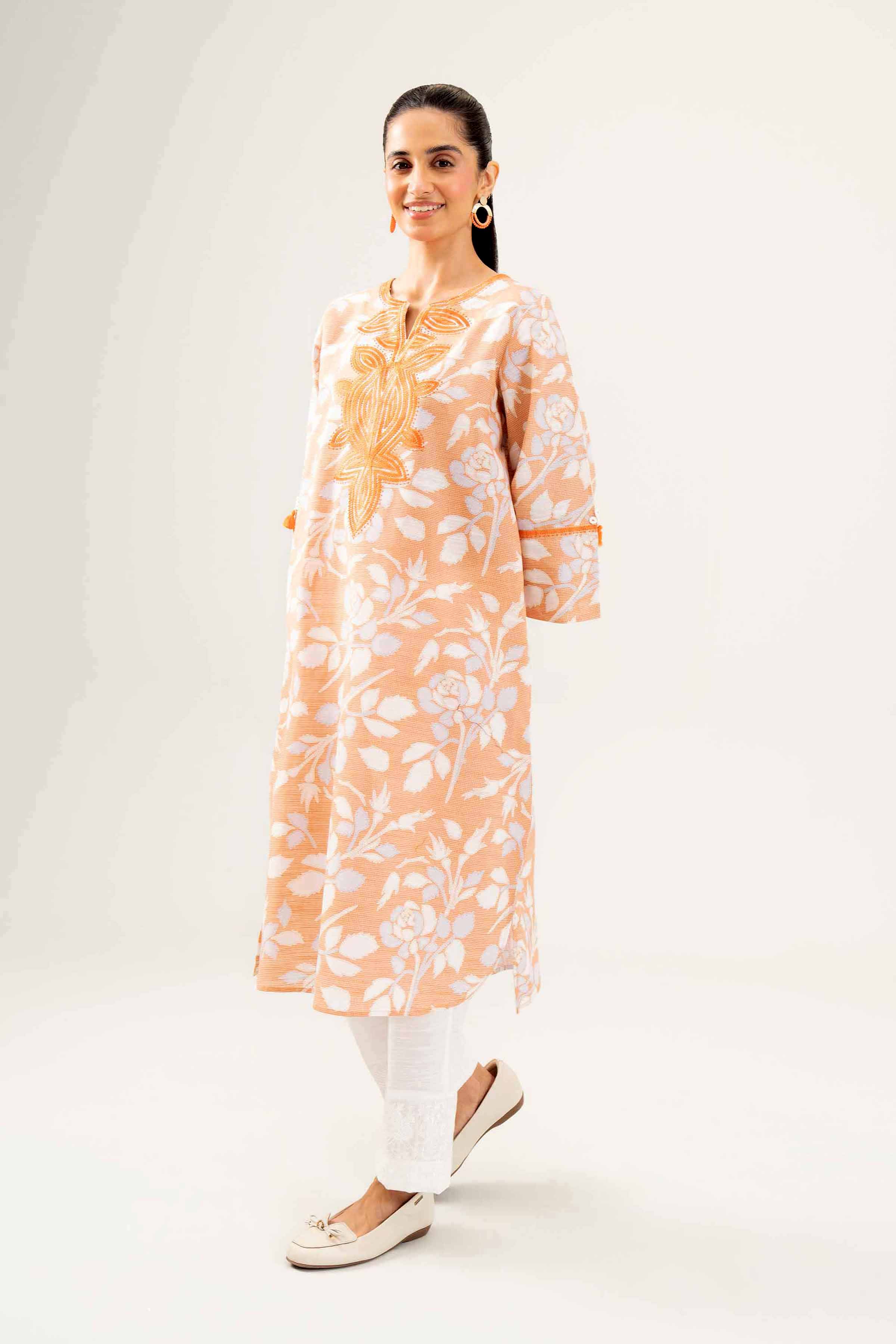 Printed Embroidered Shirt - PW24-220