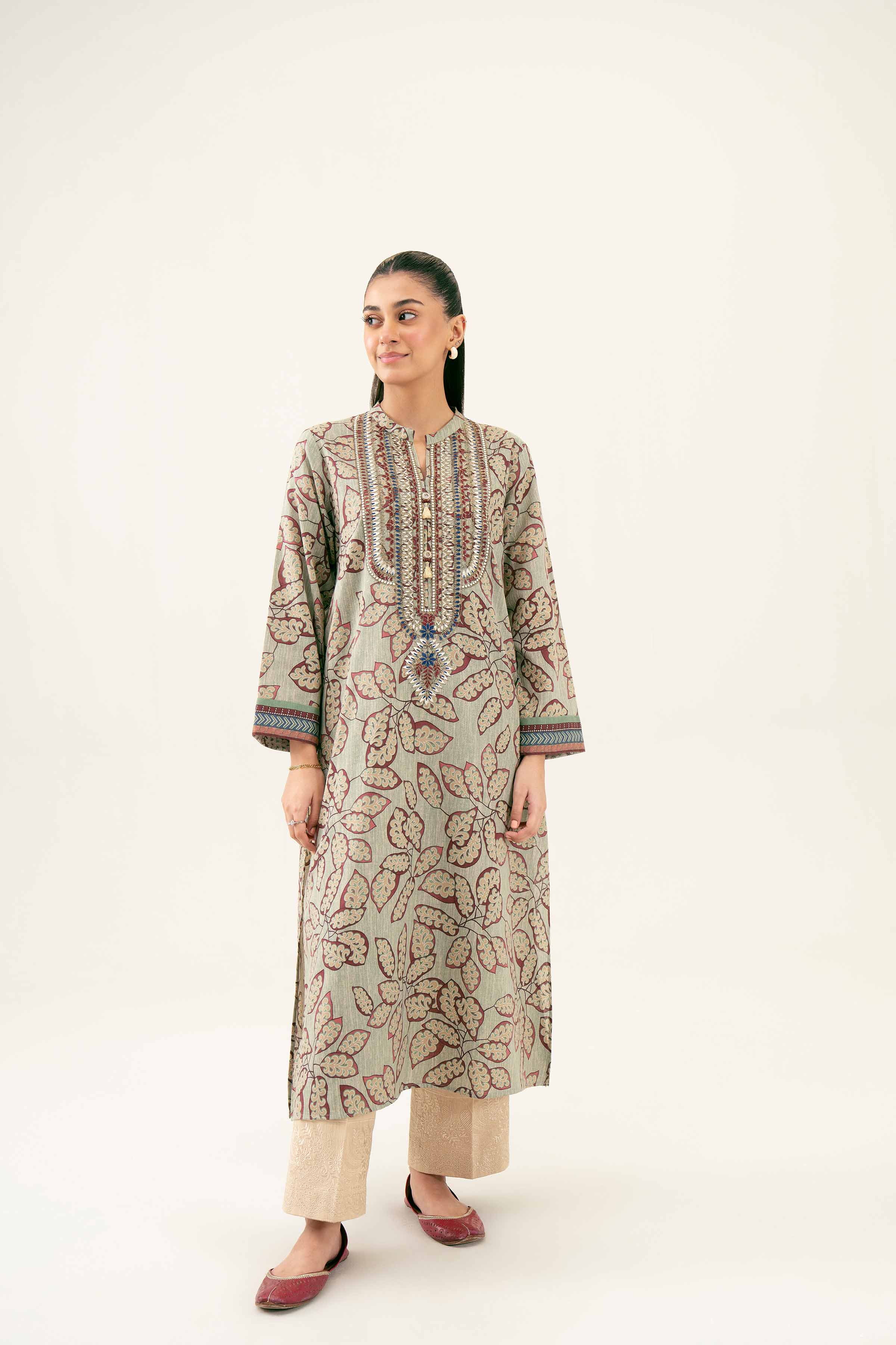 Printed Embroidered Shirt - PW24-222 - Image 10