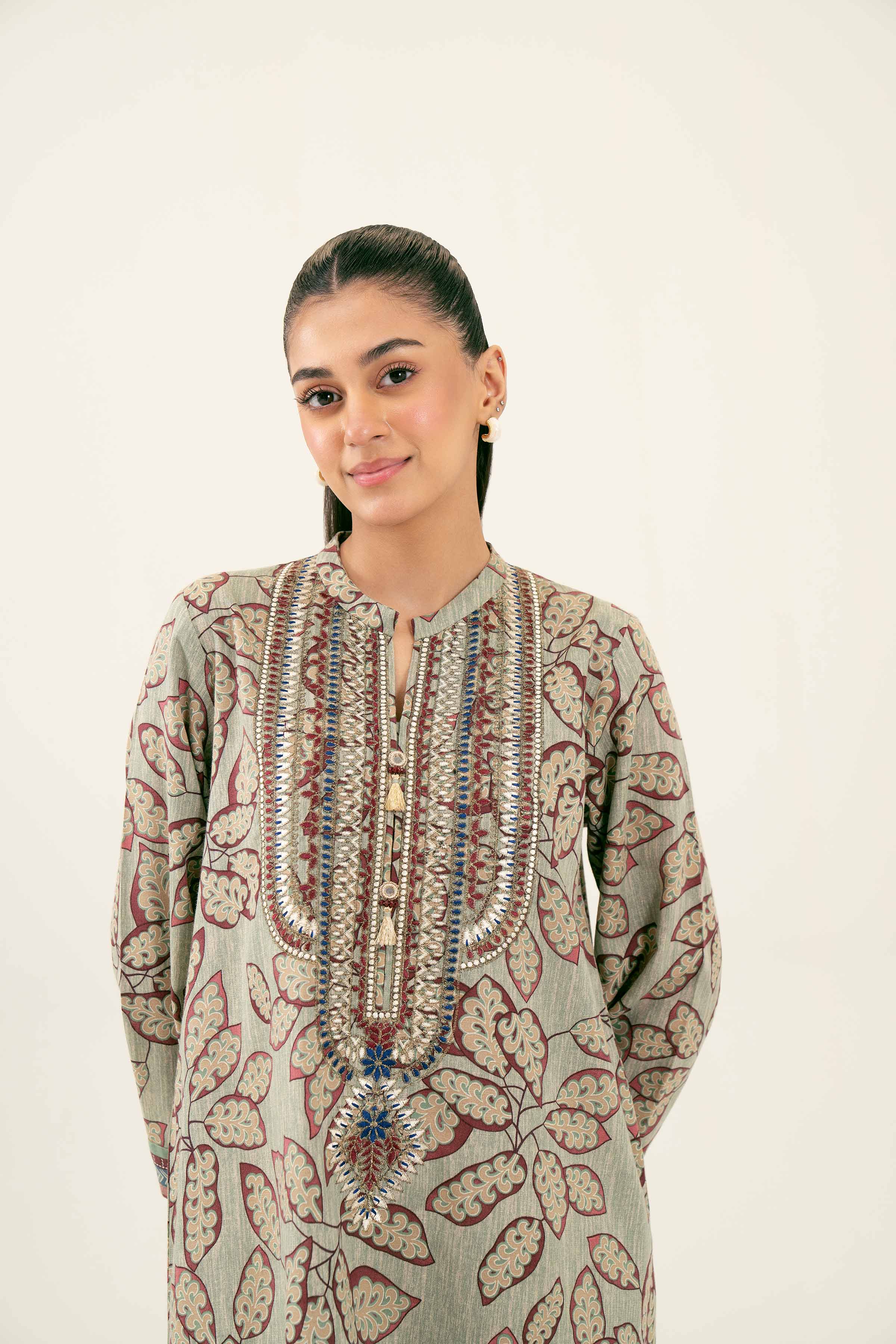 Printed Embroidered Shirt - PW24-222 - Image 11