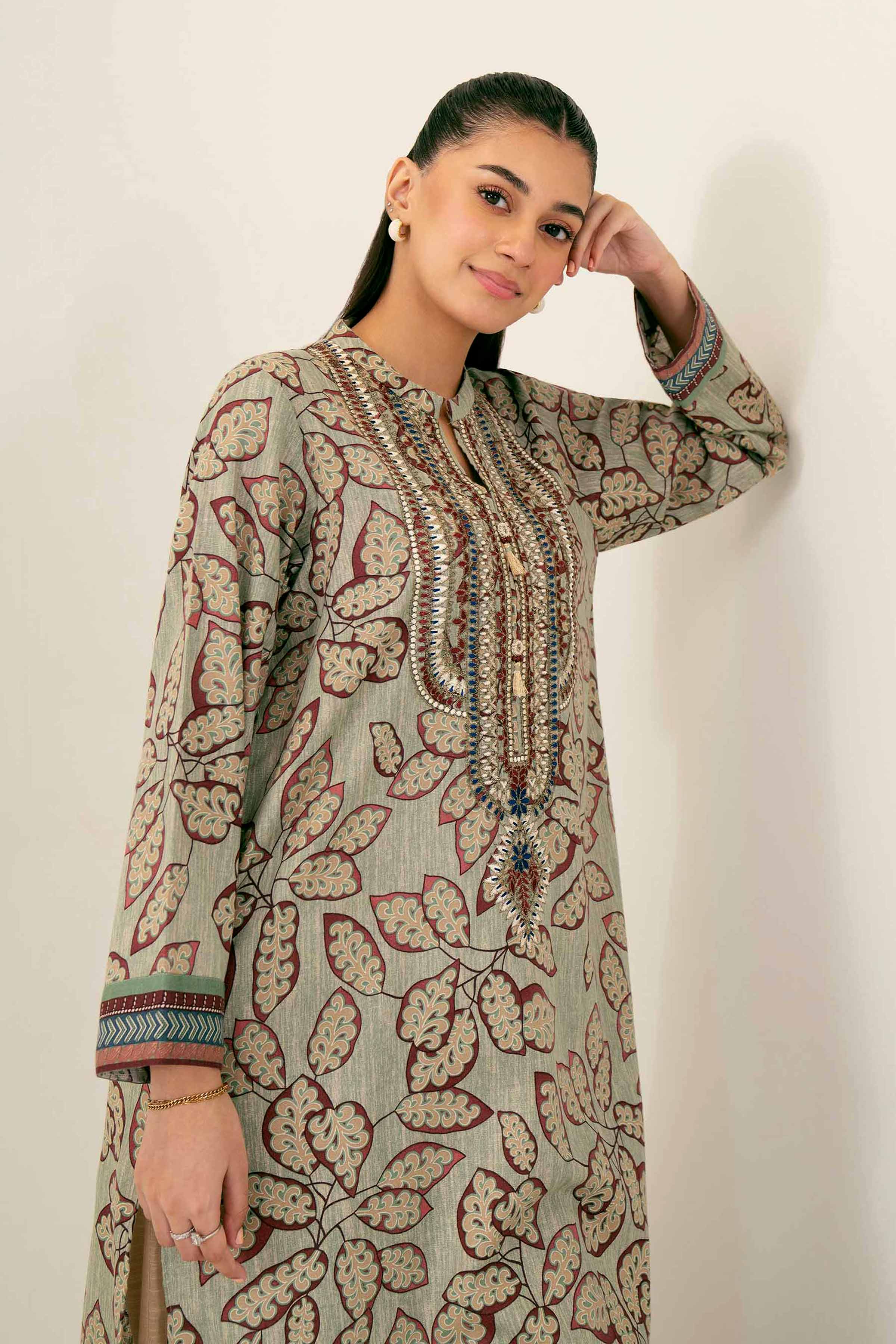 Printed Embroidered Shirt - PW24-222 - Image 2
