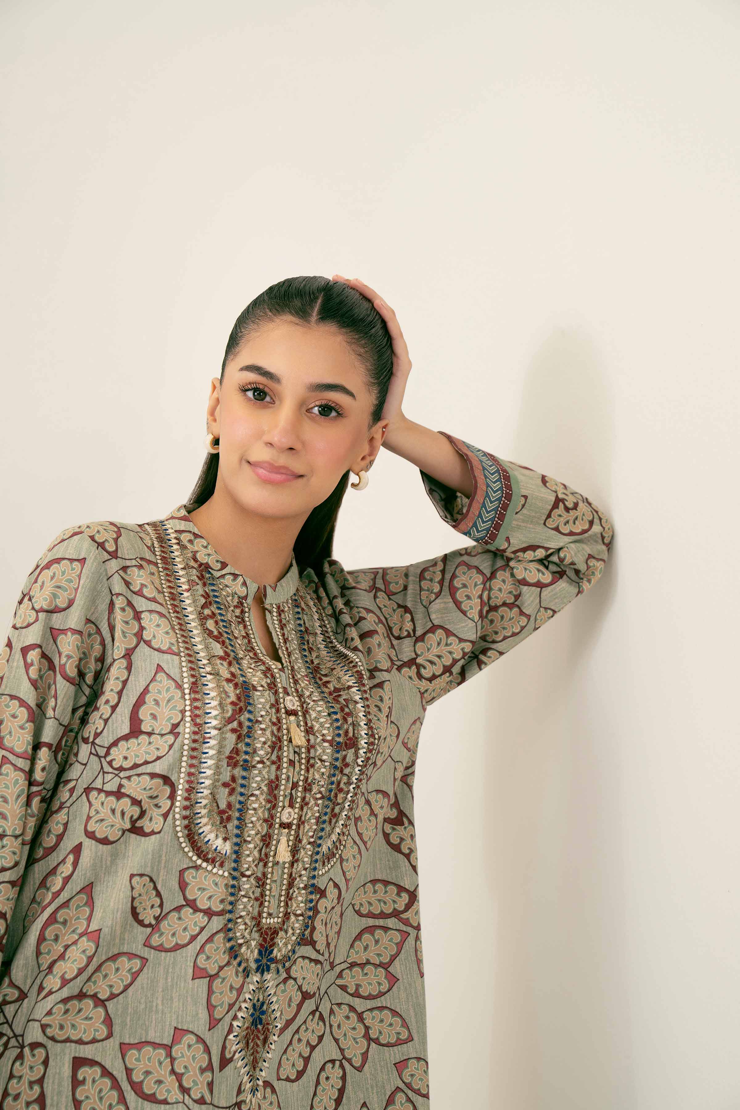 Printed Embroidered Shirt - PW24-222 - Image 4
