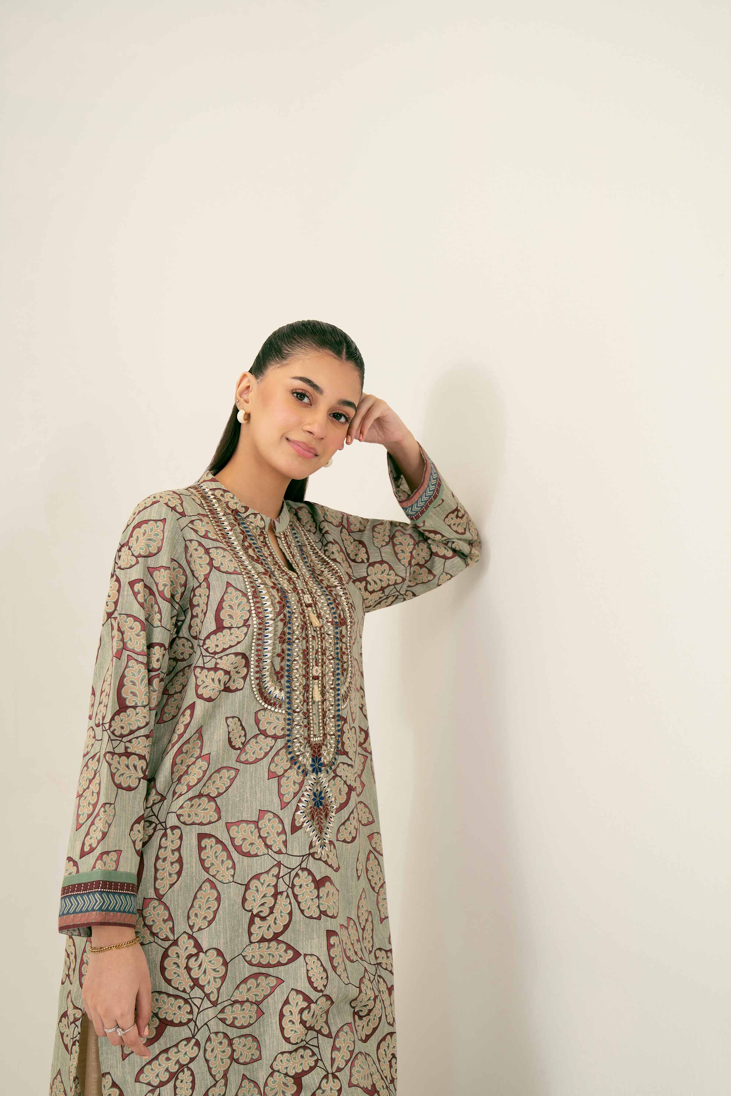 Printed Embroidered Shirt - PW24-222 - Image 5