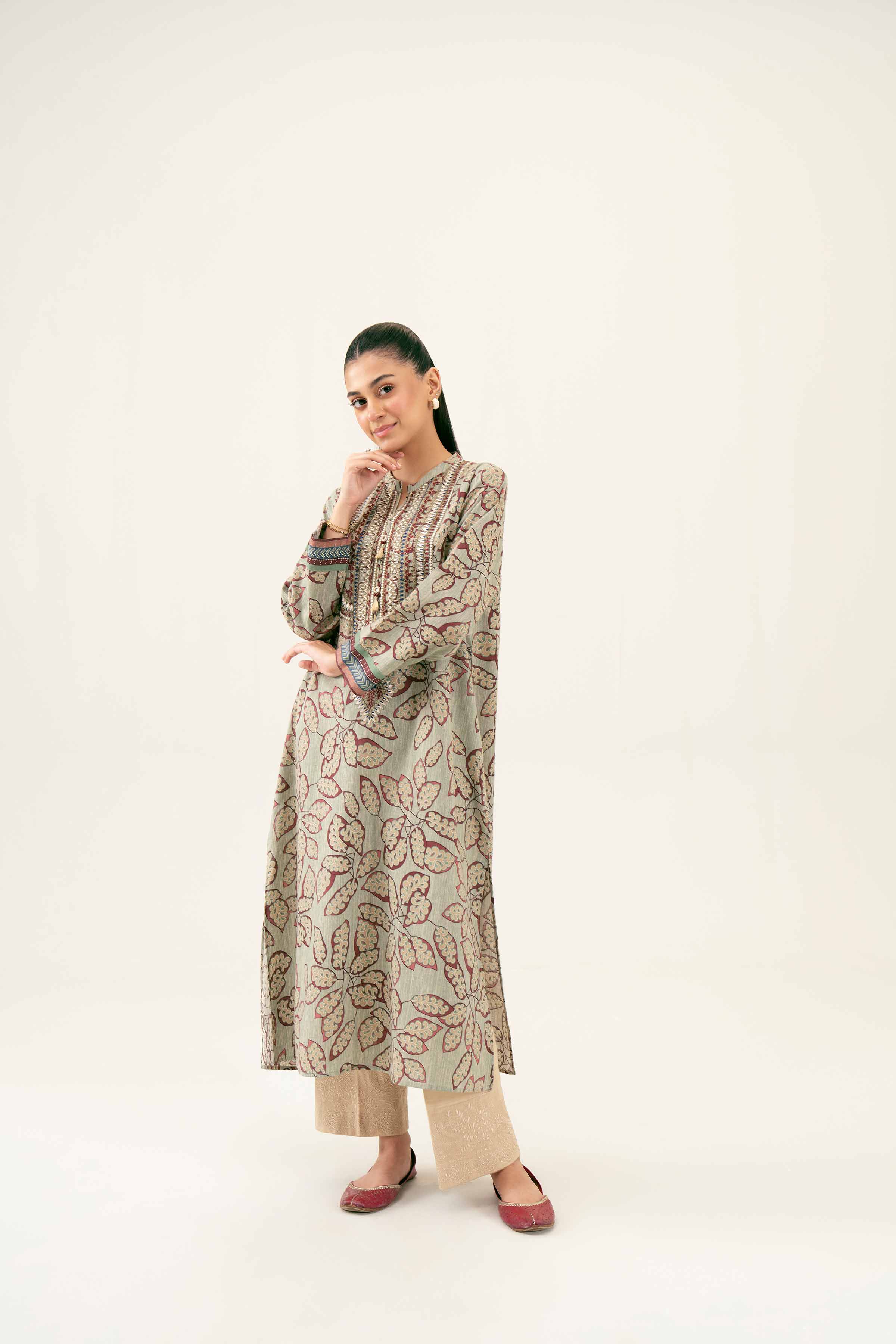Printed Embroidered Shirt - PW24-222 - Image 7