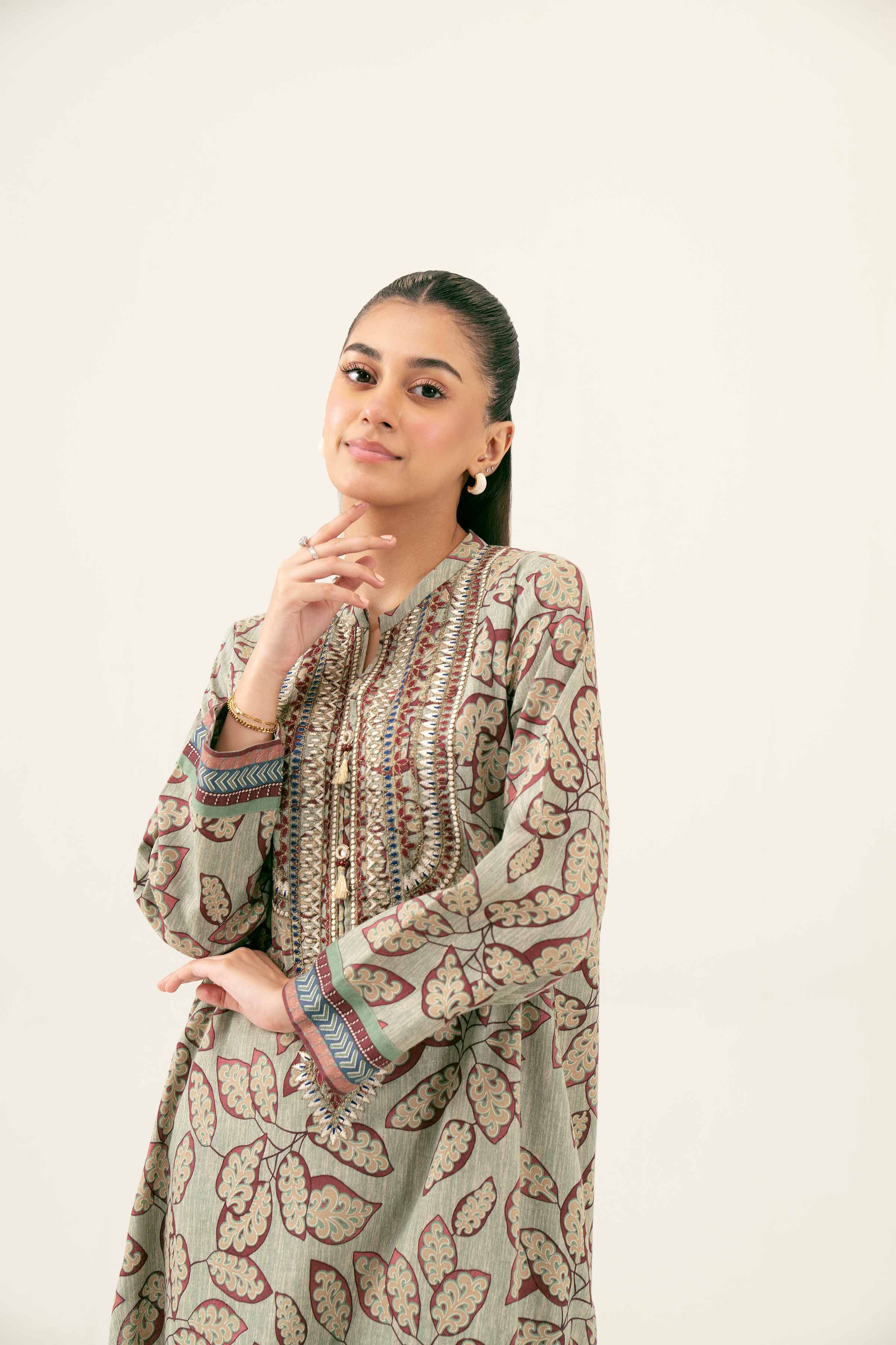 Printed Embroidered Shirt - PW24-222 - Image 8