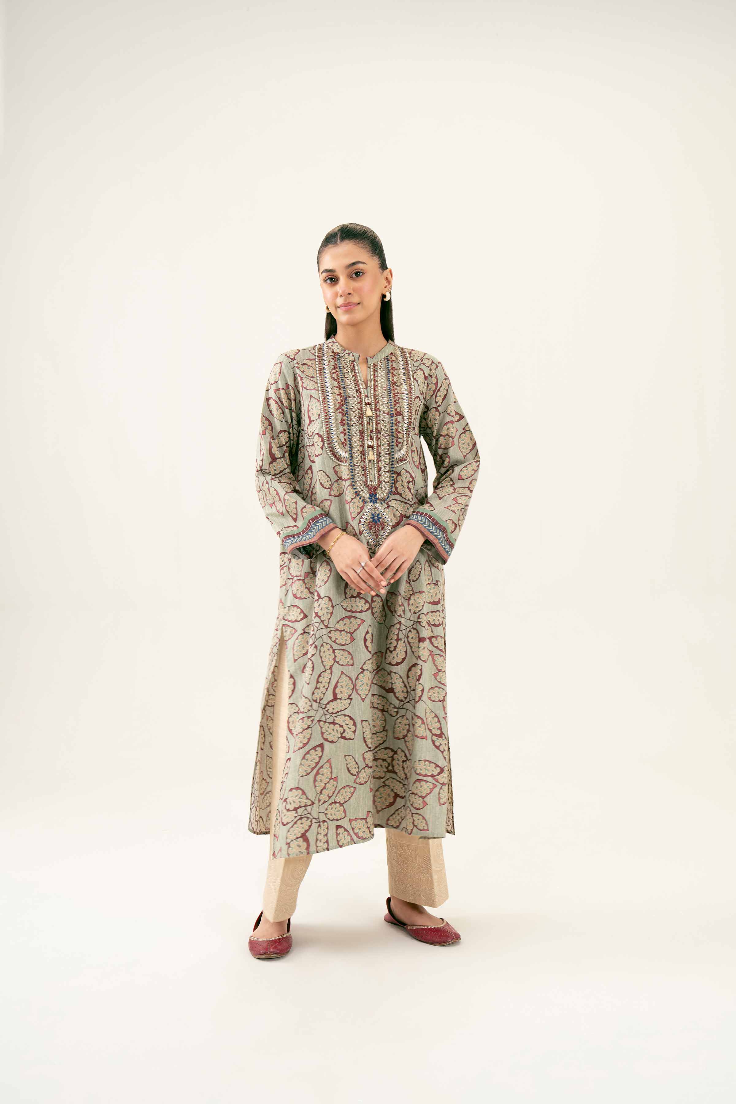 Printed Embroidered Shirt - PW24-222 - Image 9