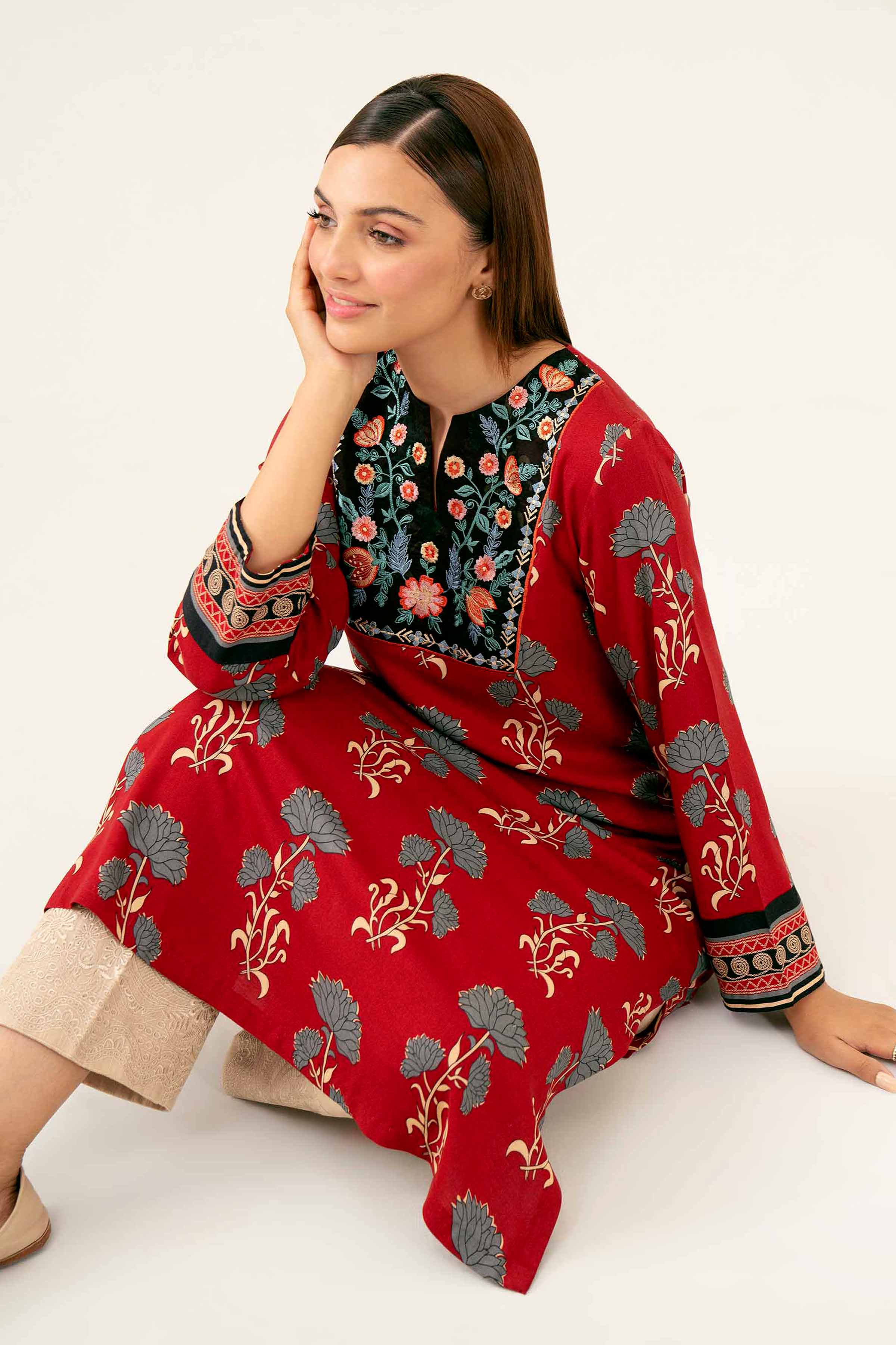 Printed Embroidered Shirt - PW24-224 - Image 2