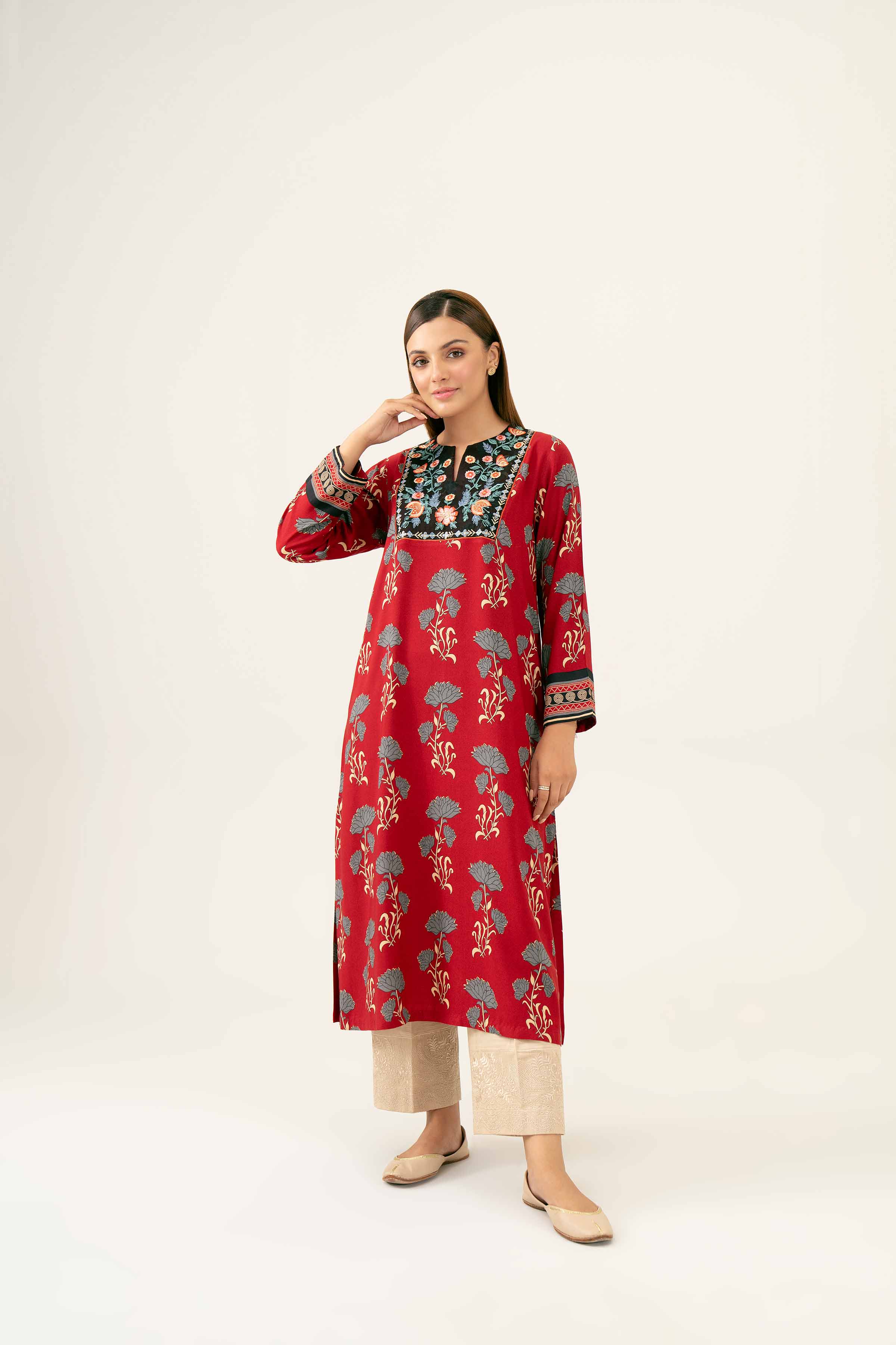 Printed Embroidered Shirt - PW24-224 - Image 4