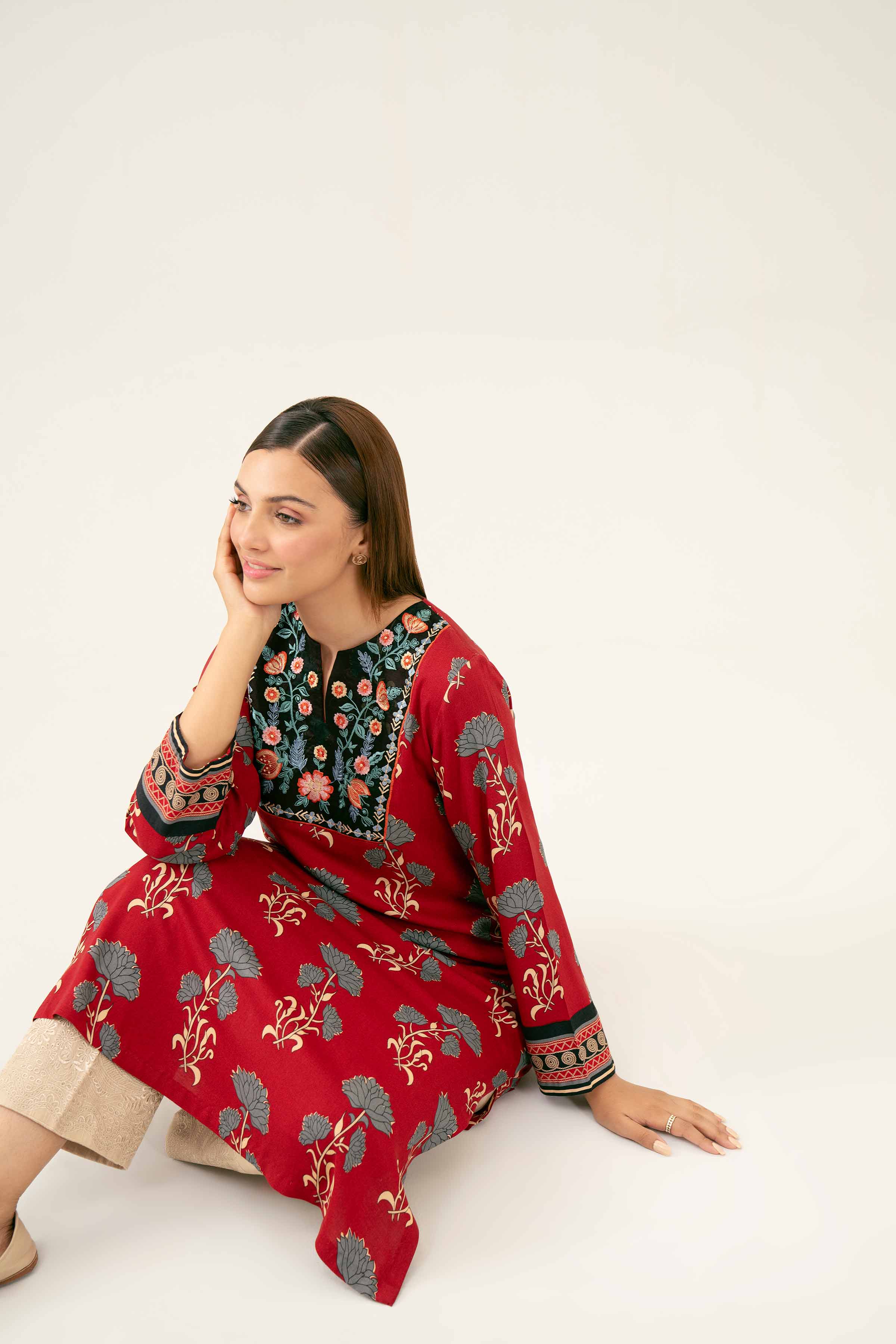 Printed Embroidered Shirt - PW24-224 - Image 5