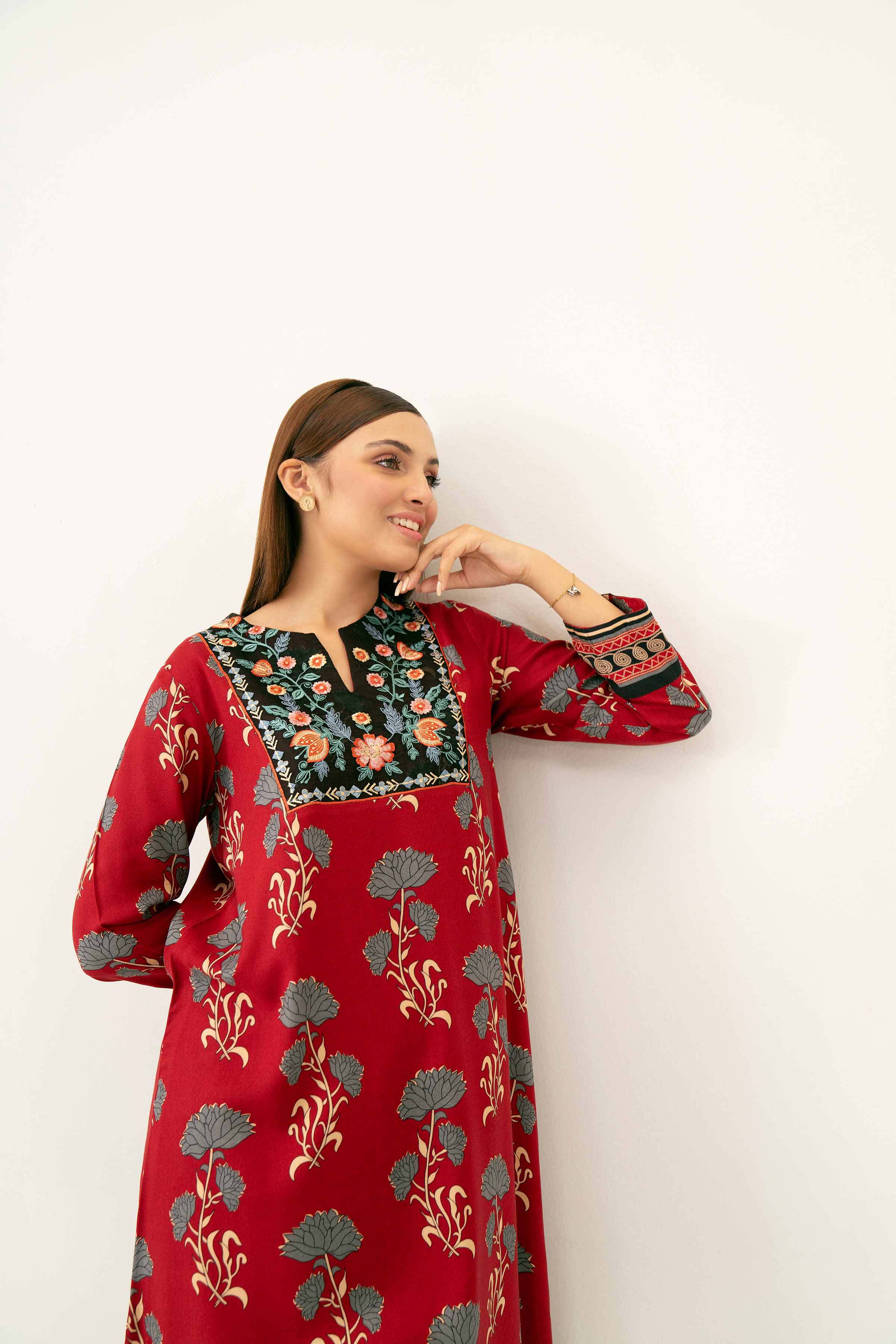 Printed Embroidered Shirt - PW24-224 - Image 8