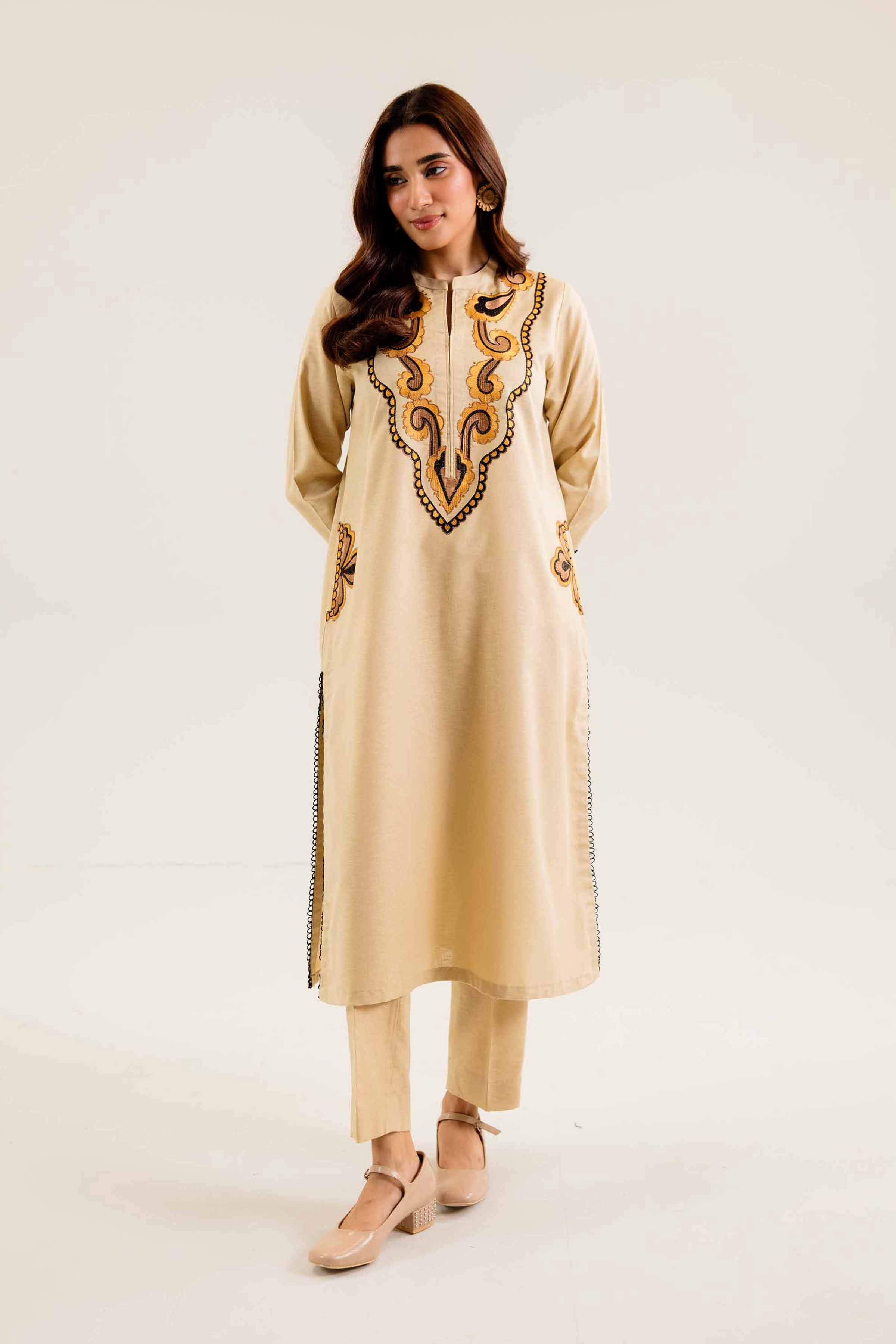 2 Piece - Embroidered Suit - PW24-232 - Image 2