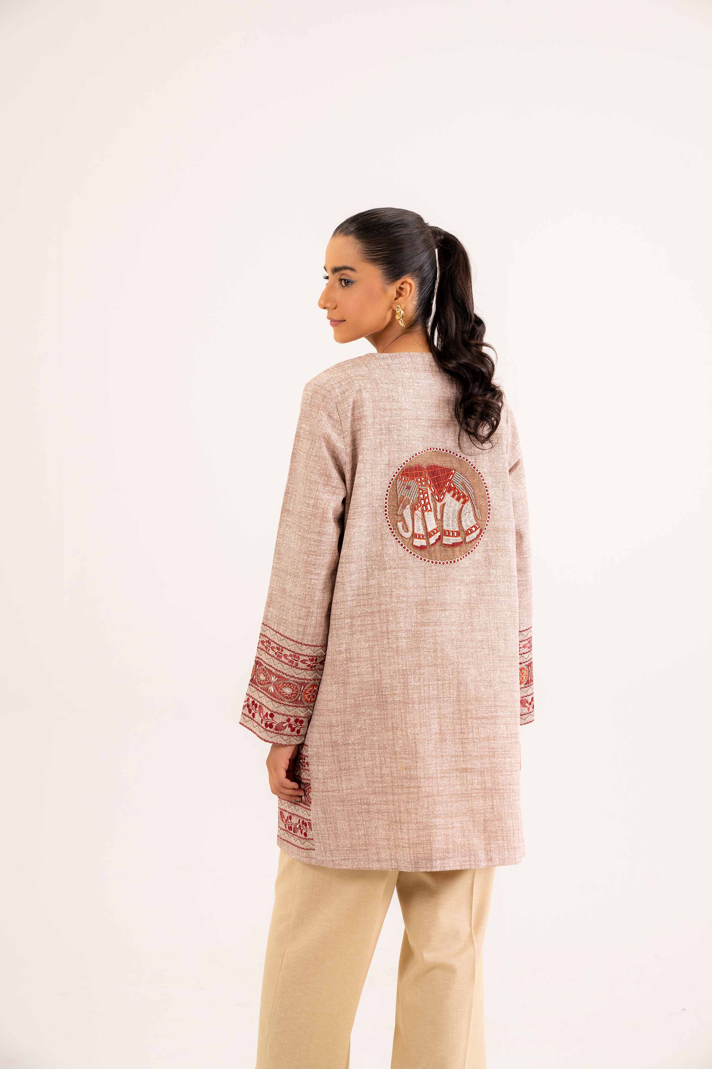 Printed Embroidered Jacket - PW24-237 - Image 3