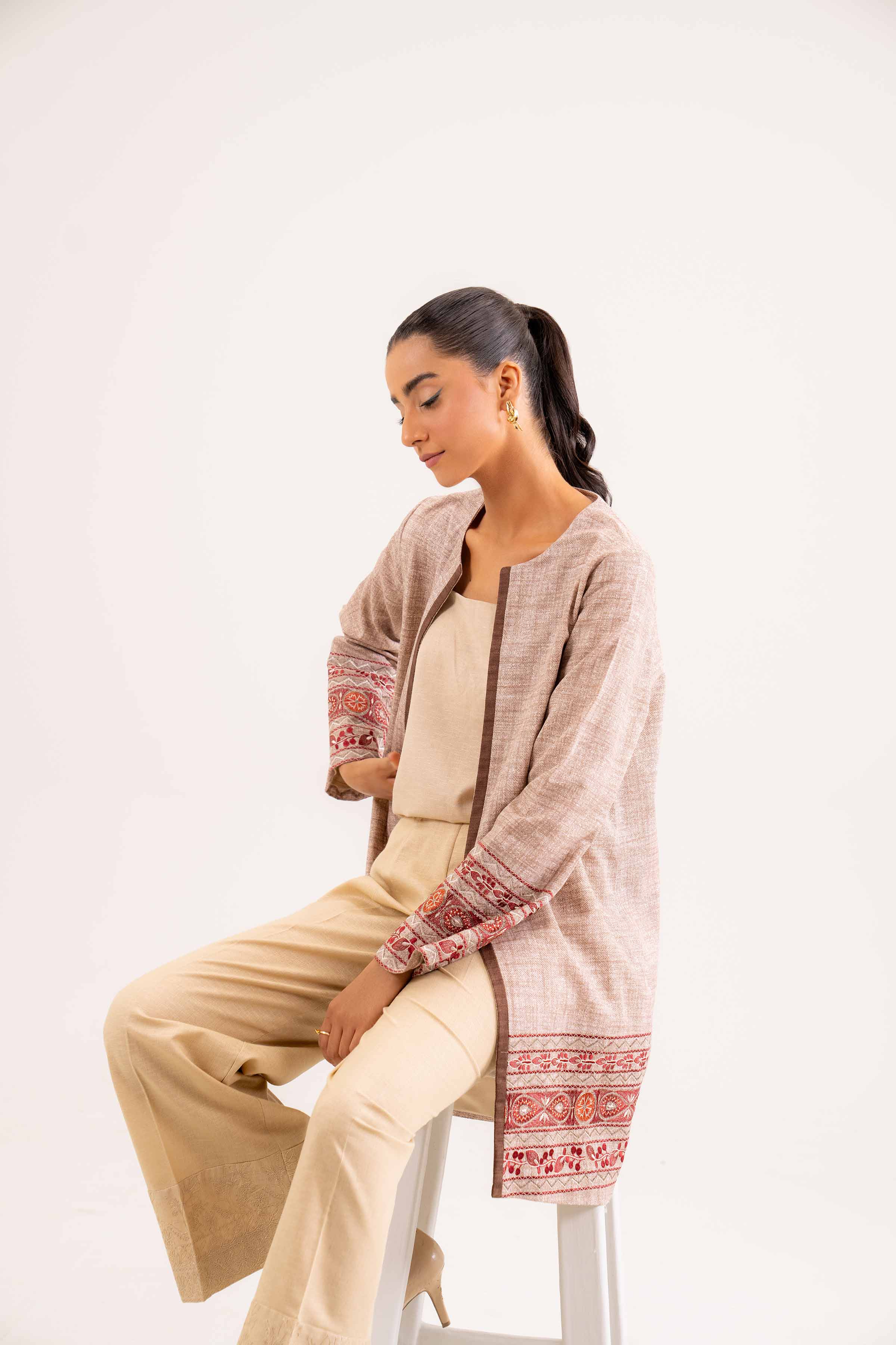Printed Embroidered Jacket - PW24-237 - Image 5