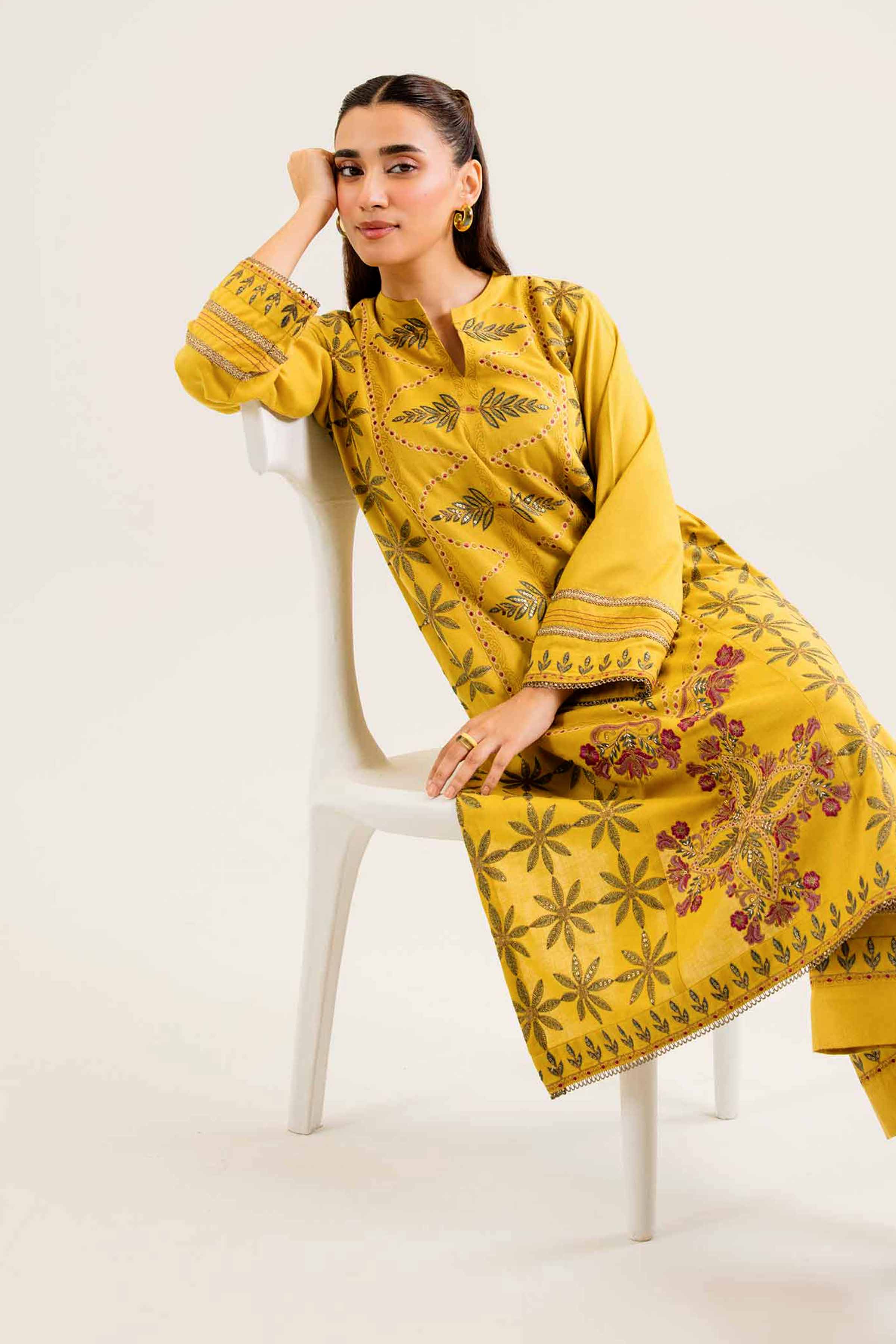 2 Piece - Embroidered Suit - PW24-239 - Image 2
