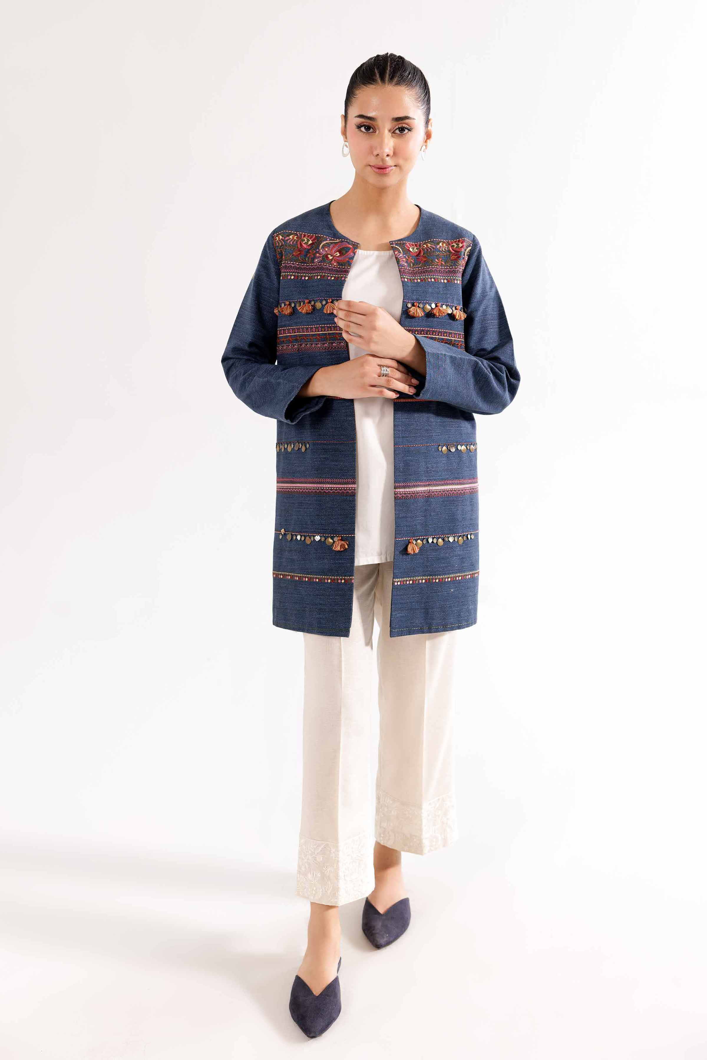 Printed Embroidered Jacket - PW24-266 - Image 2