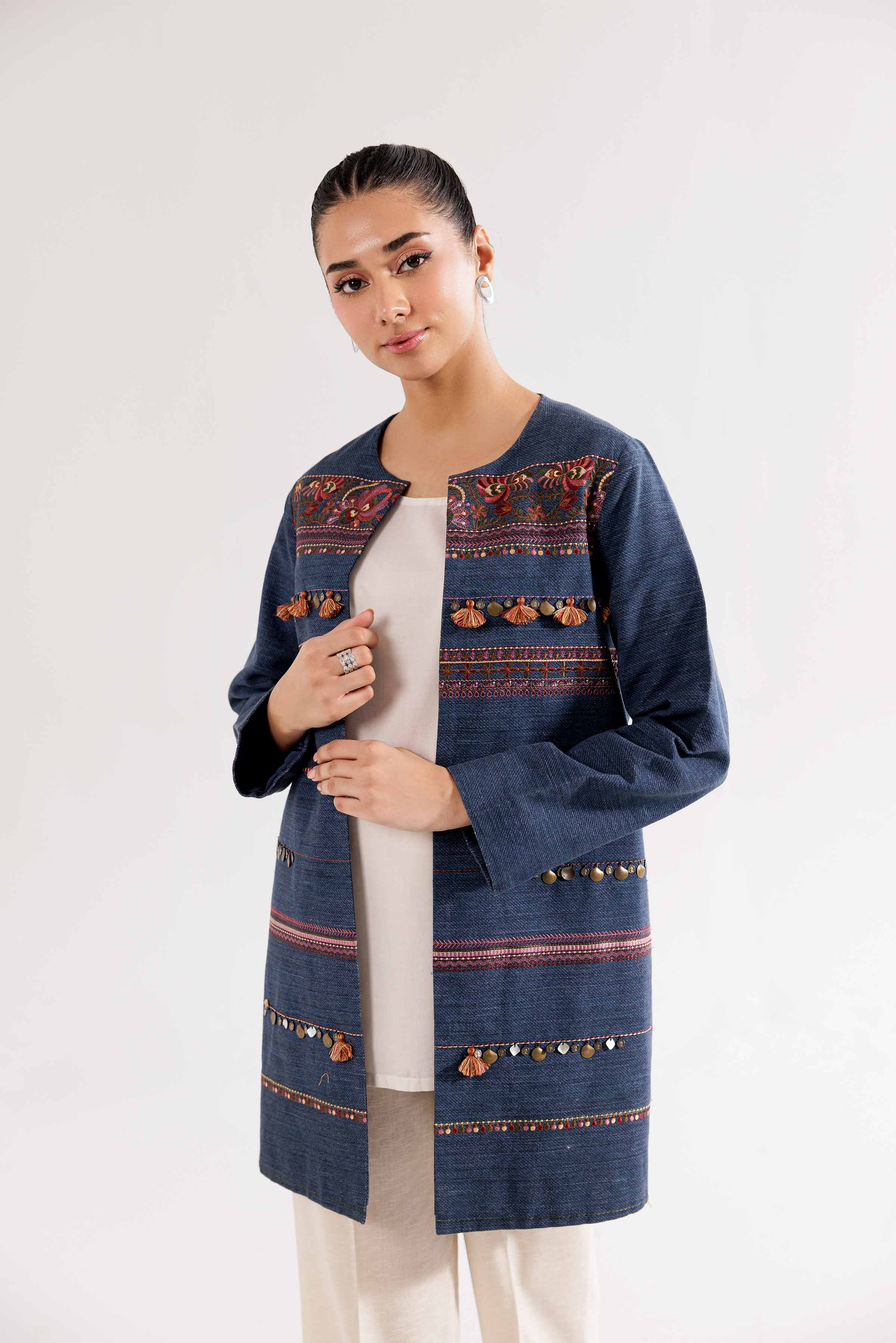 Printed Embroidered Jacket - PW24-266 - Image 6