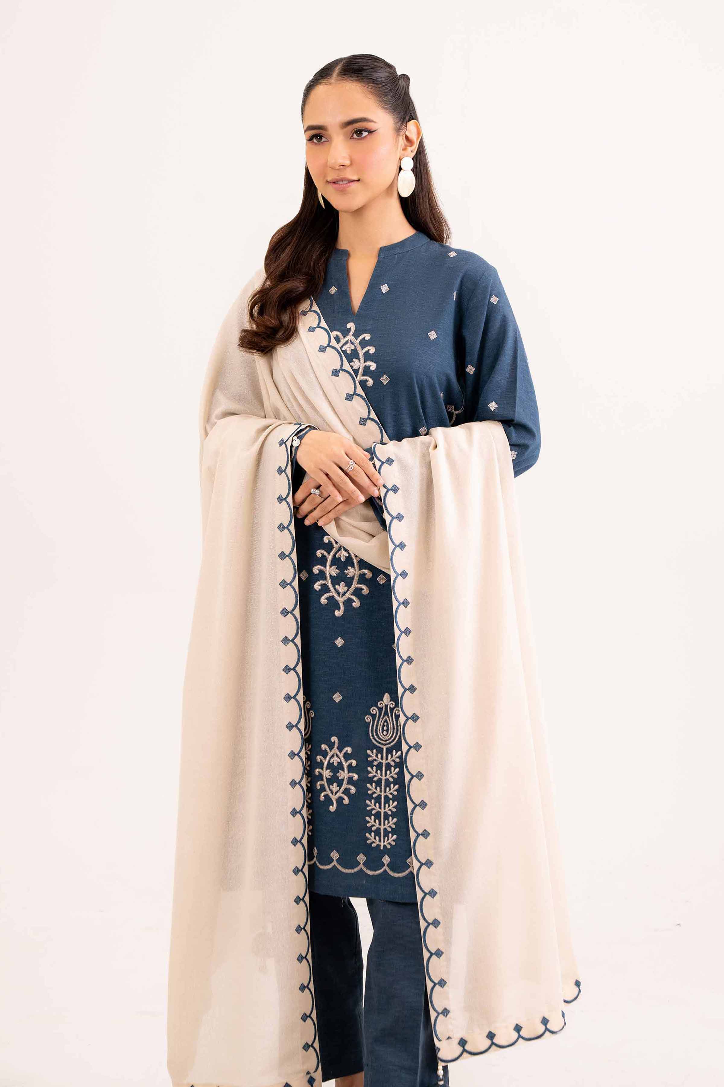 3 Piece - Embroidered Suit - PW24-280