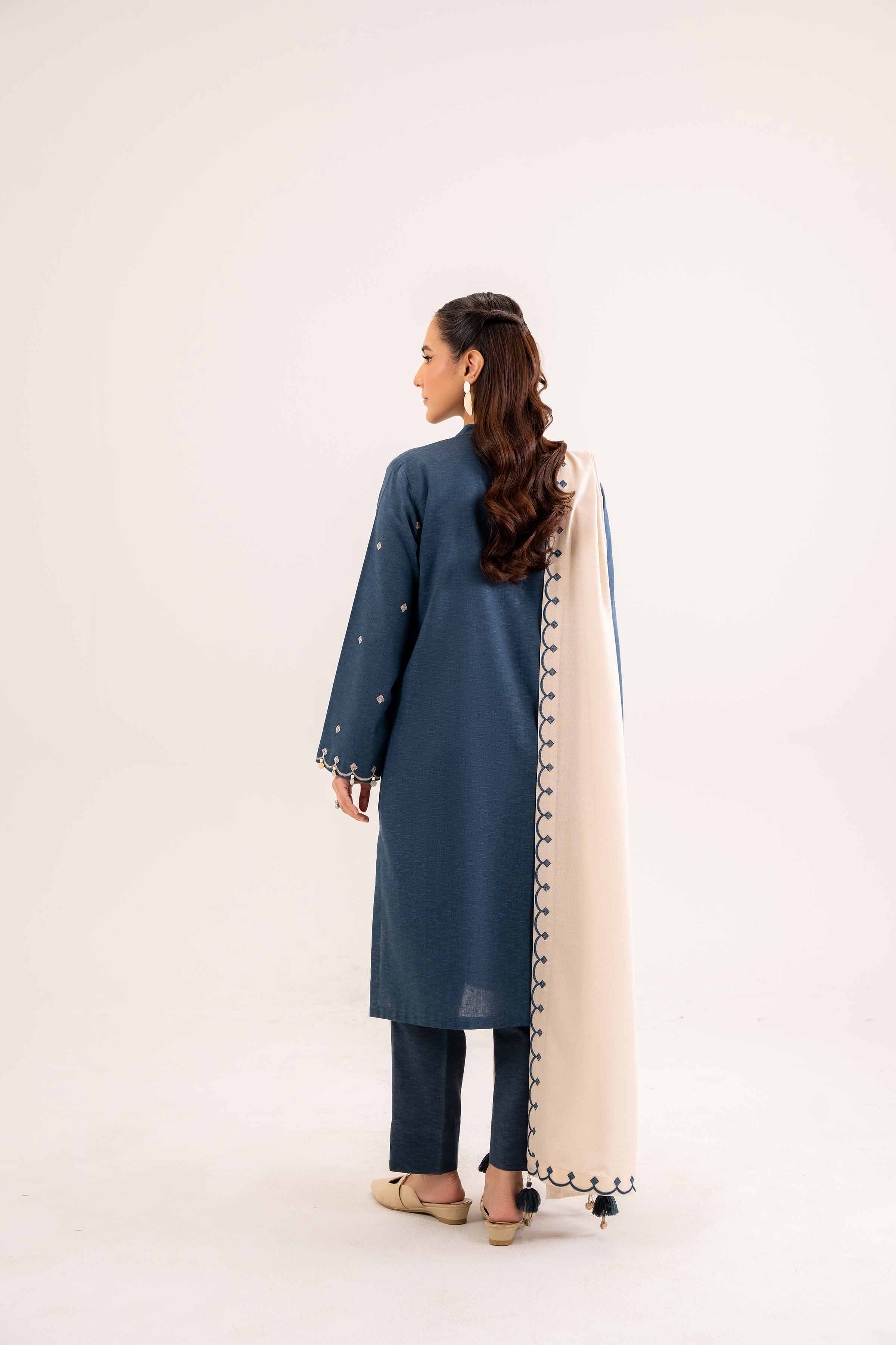 3 Piece - Embroidered Suit - PW24-280 - Image 3