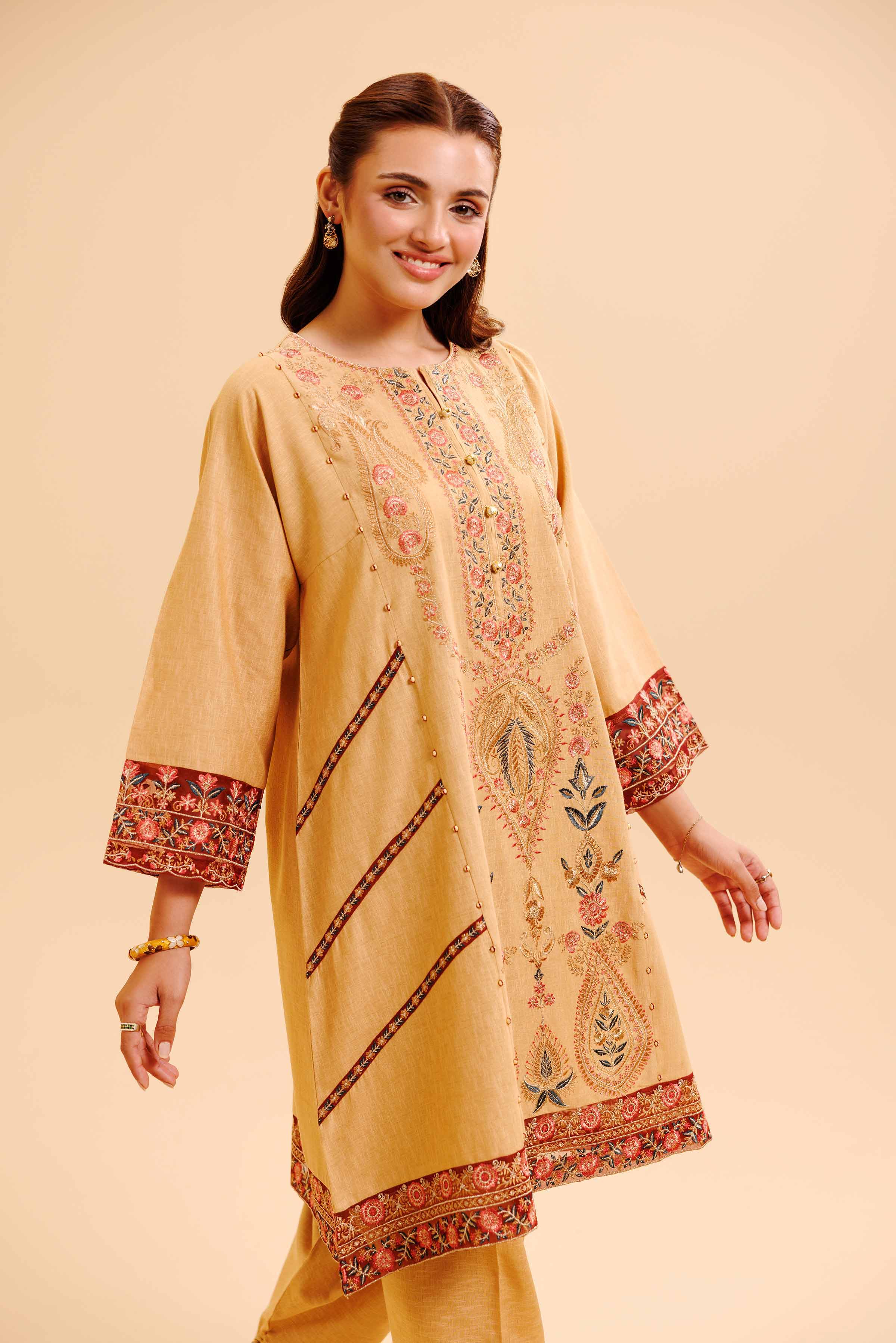 2 Piece - Embroidered Suit - PW24-283 - Image 2