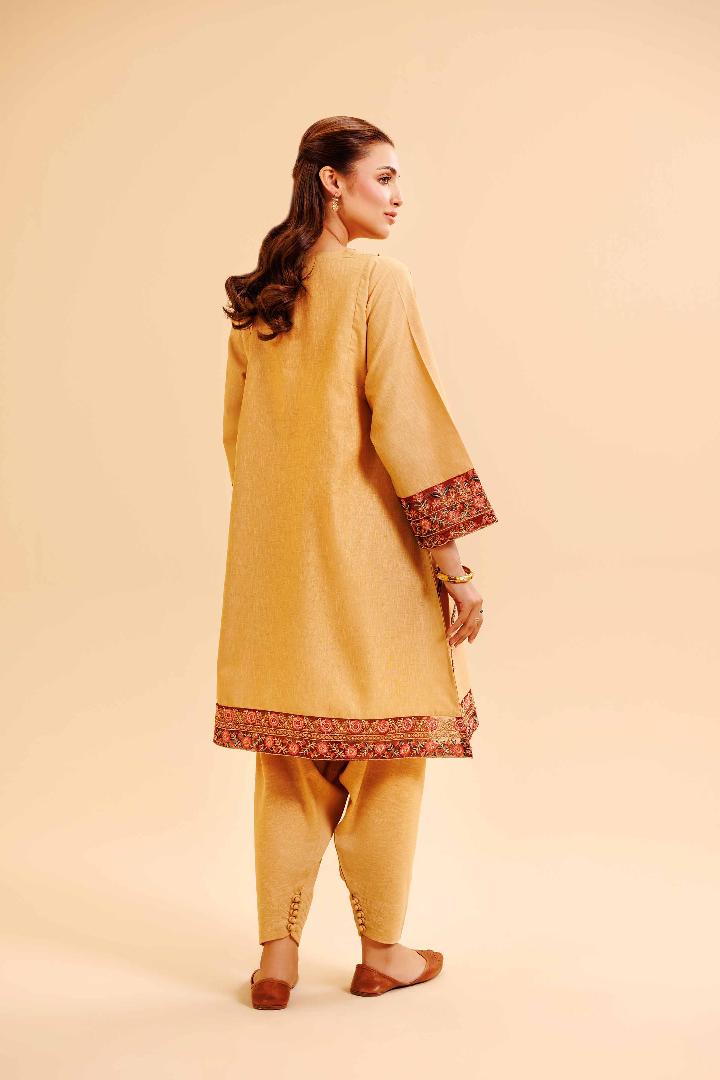 2 Piece - Embroidered Suit - PW24-283 - Image 3