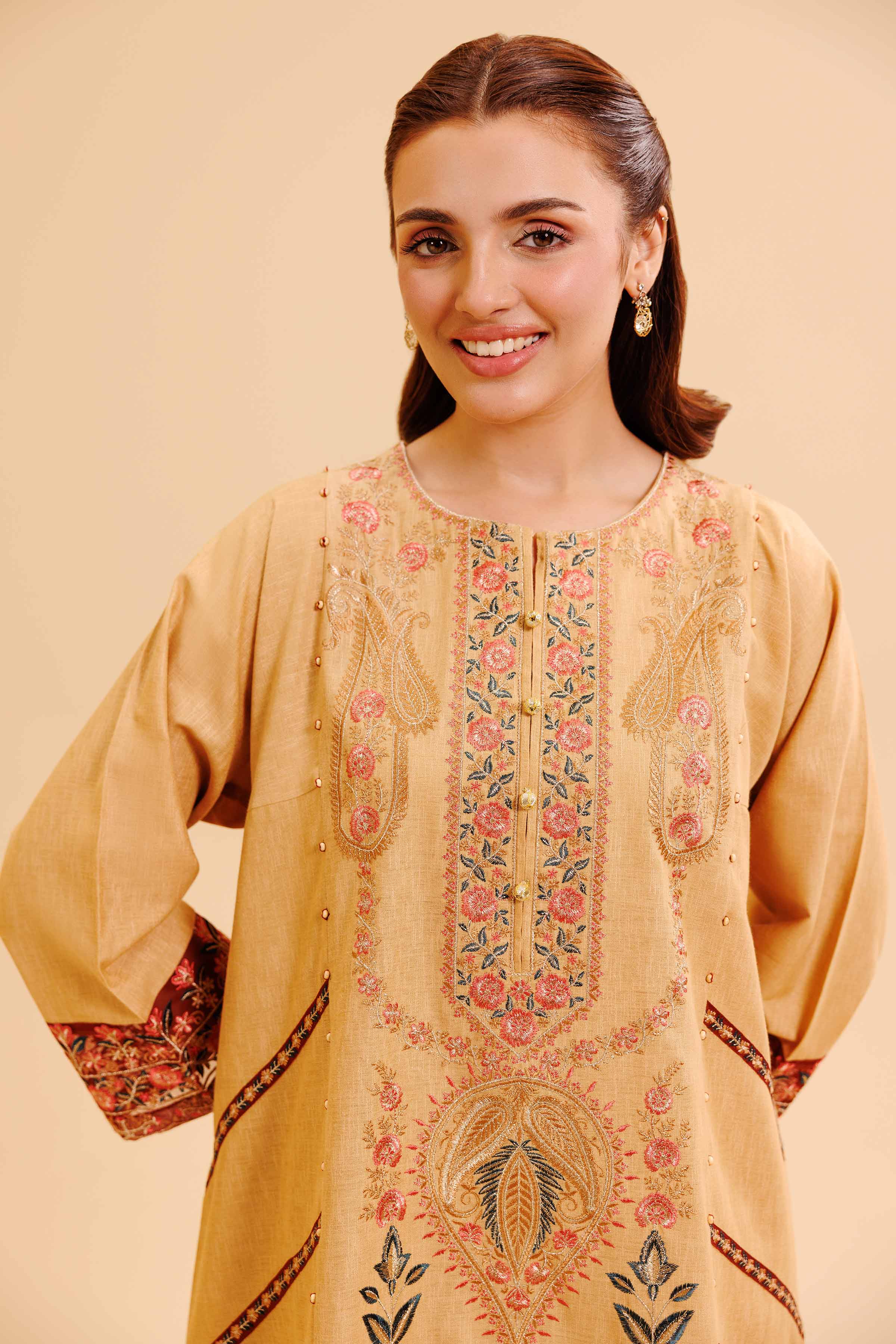 2 Piece - Embroidered Suit - PW24-283 - Image 4