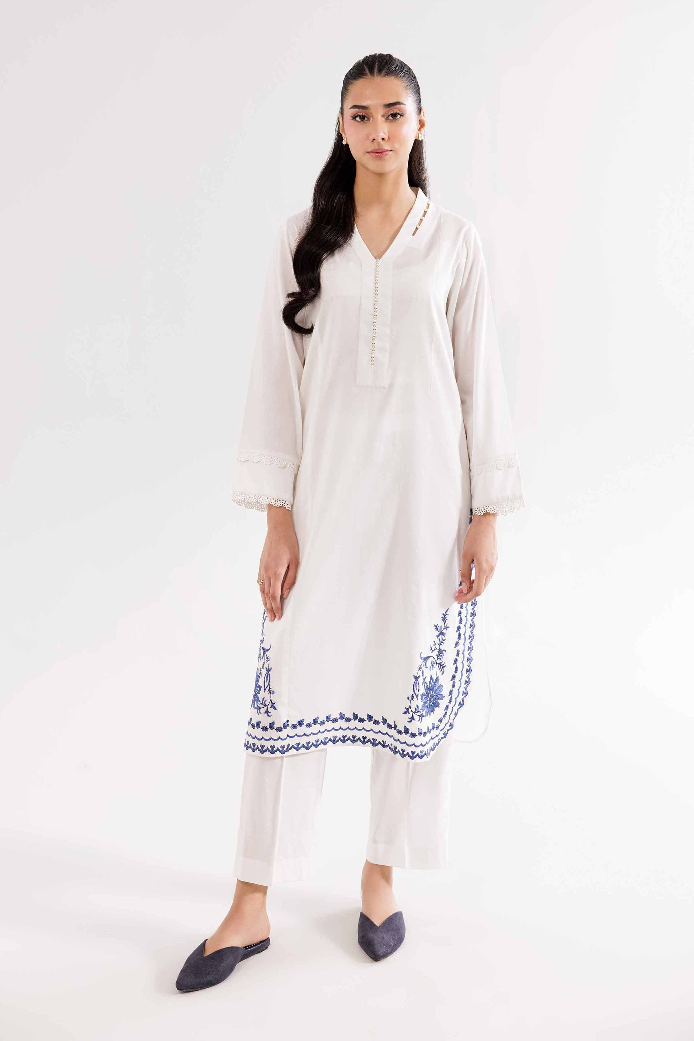 2 Piece - Embroidered Suit - PW24-288 - Image 2
