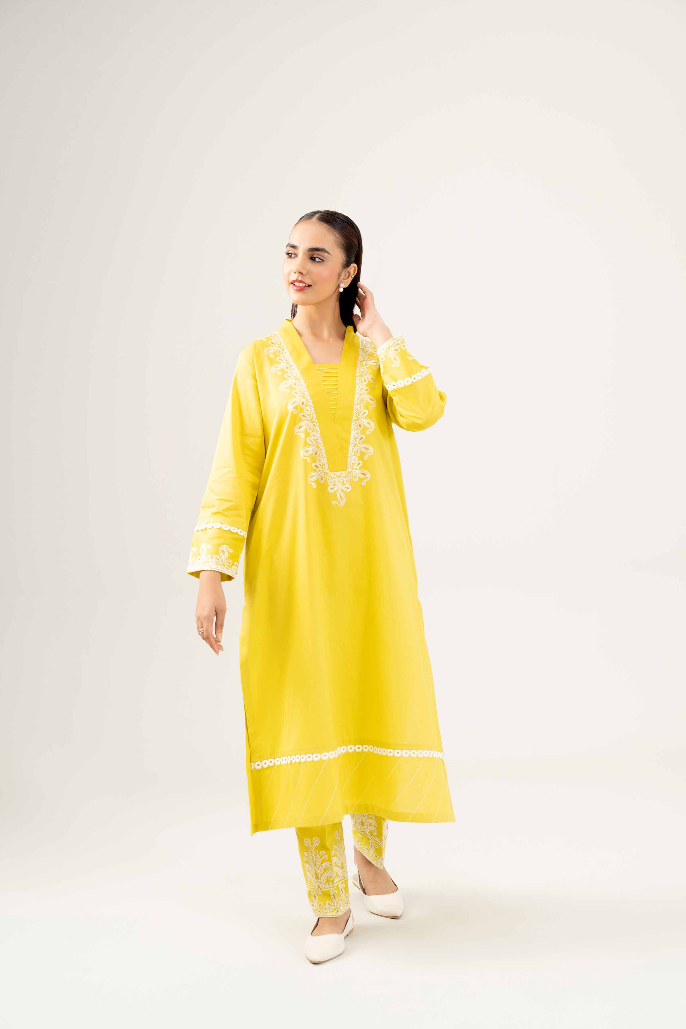 2 Piece - Embroidered Suit - PW24-292 - Image 5