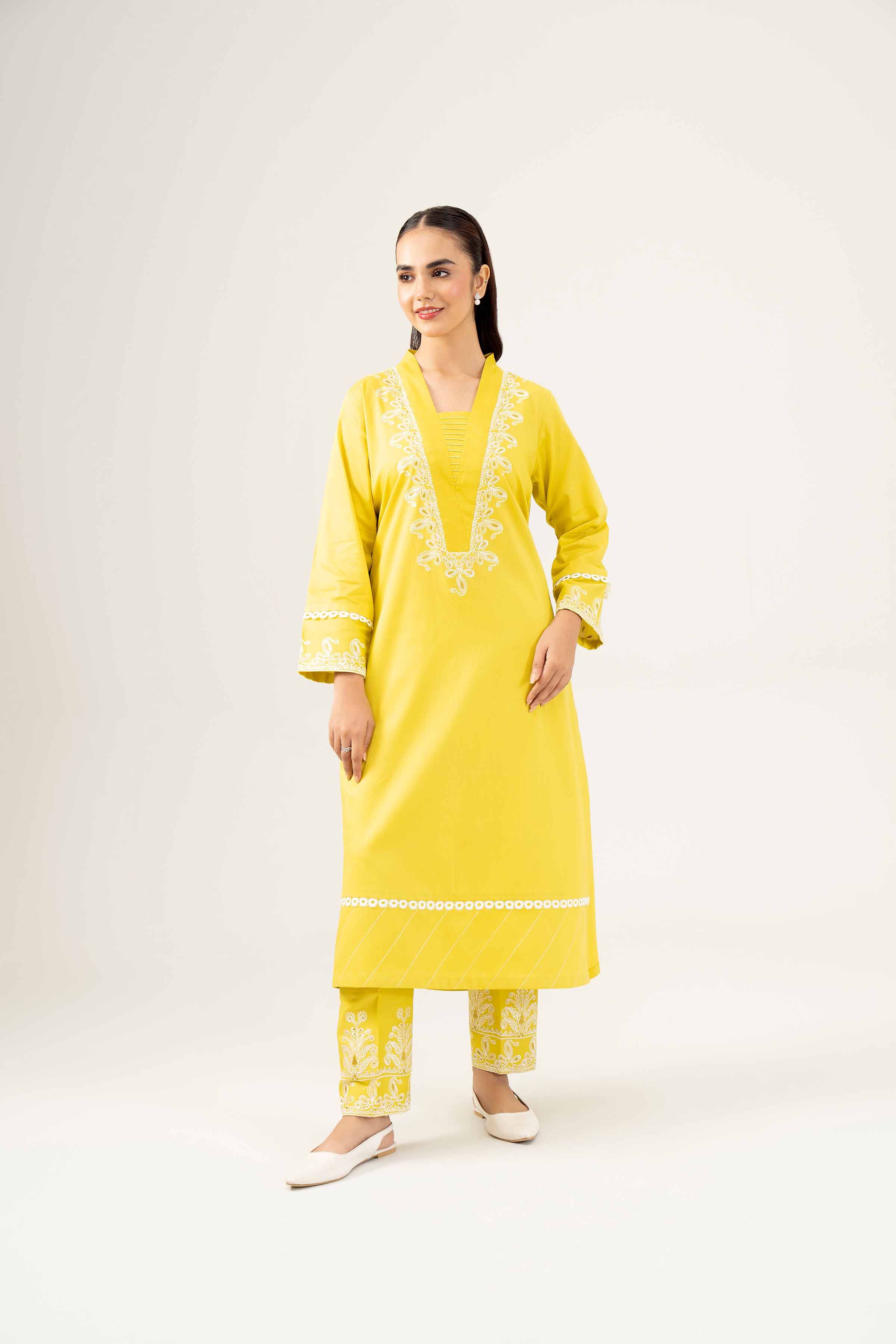 2 Piece - Embroidered Suit - PW24-292 - Image 6