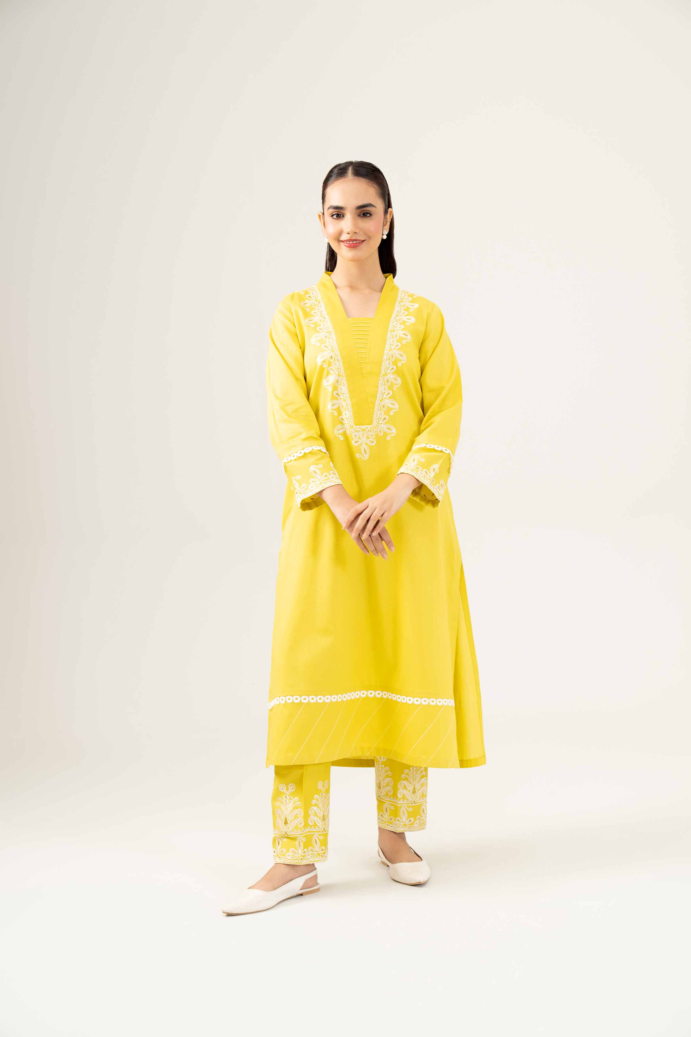 2 Piece - Embroidered Suit - PW24-292 - Image 7