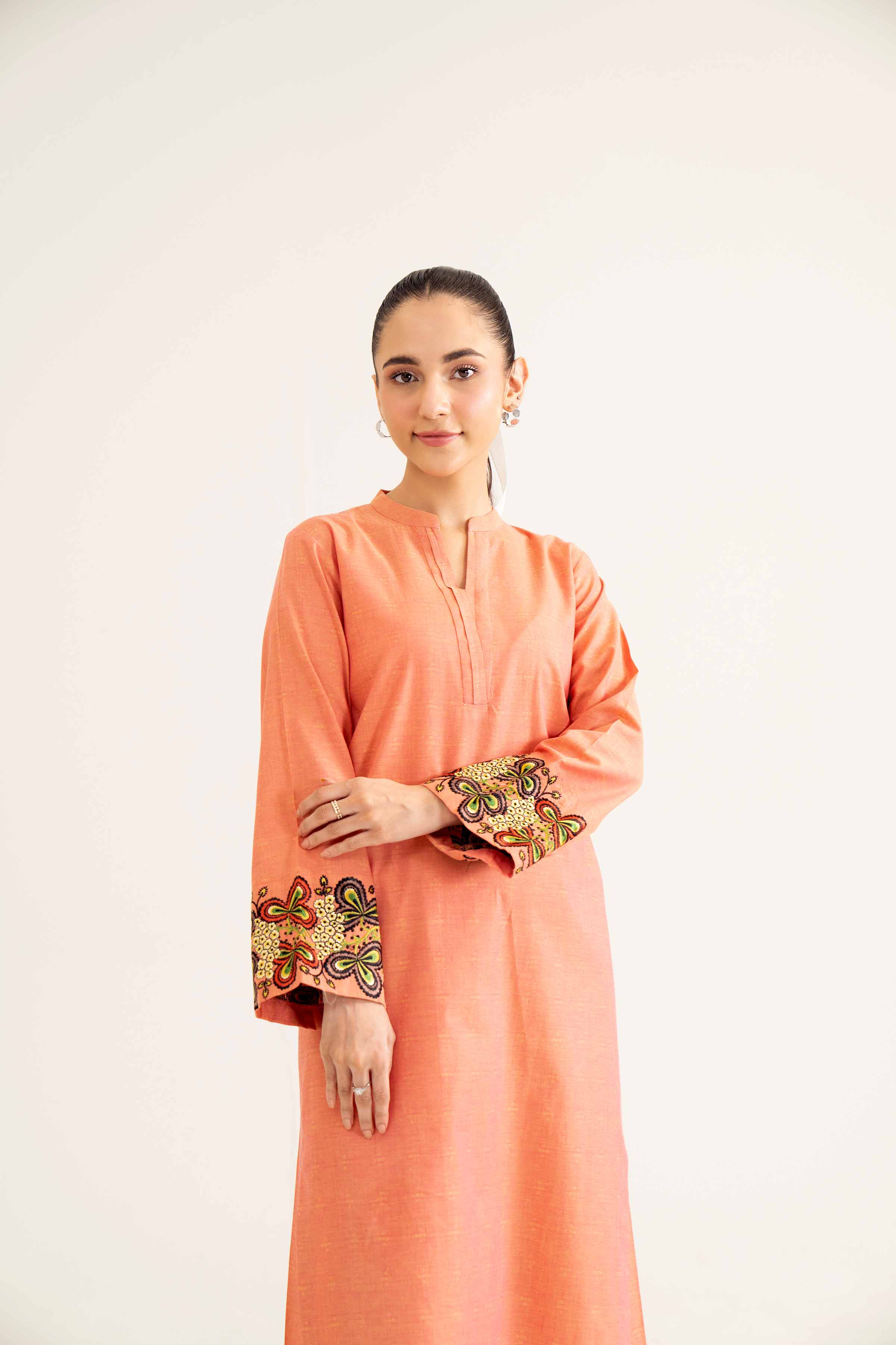 2 Piece - Embroidered Suit - PW24-30 - Image 6