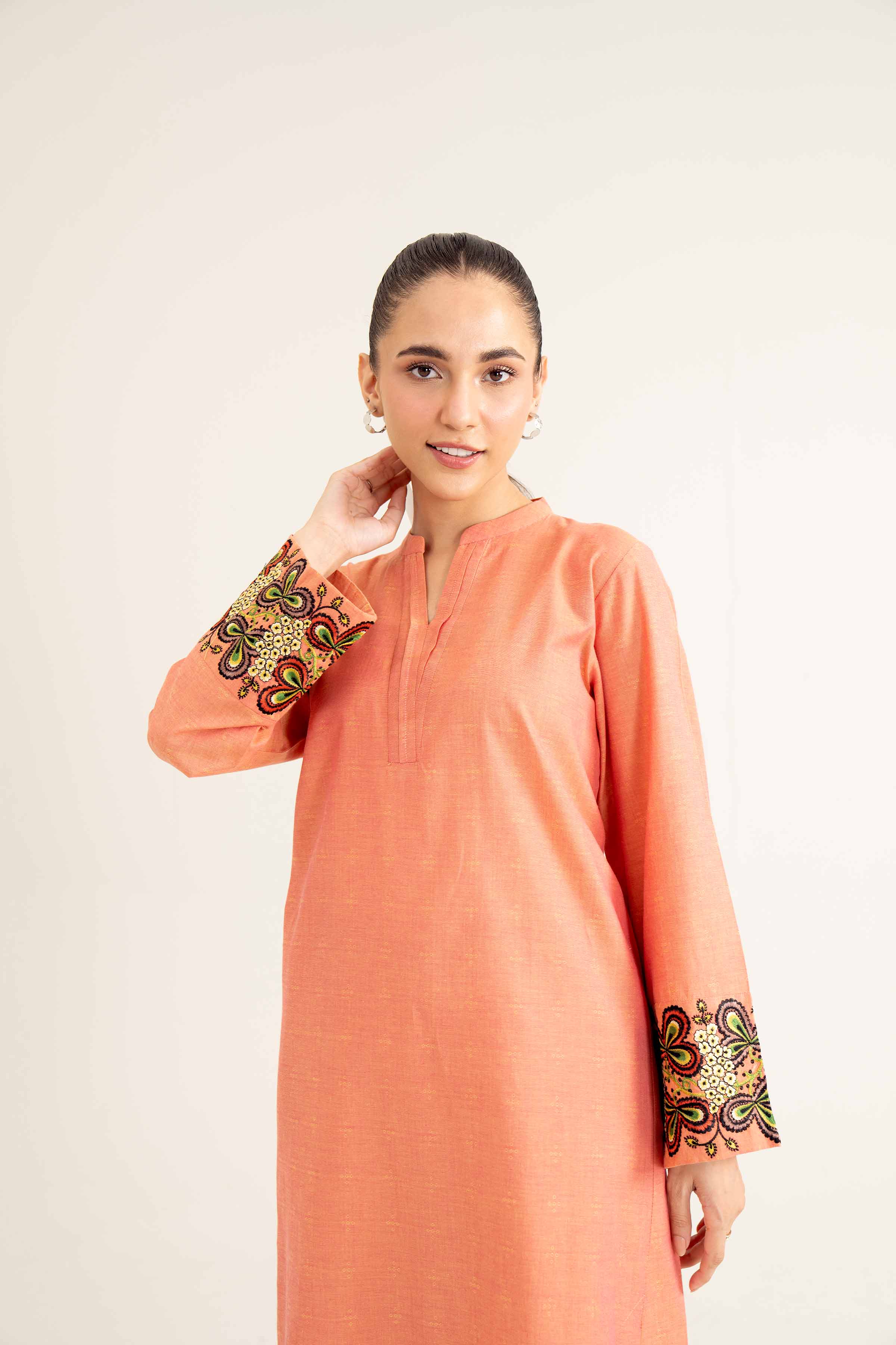 2 Piece - Embroidered Suit - PW24-30 - Image 8
