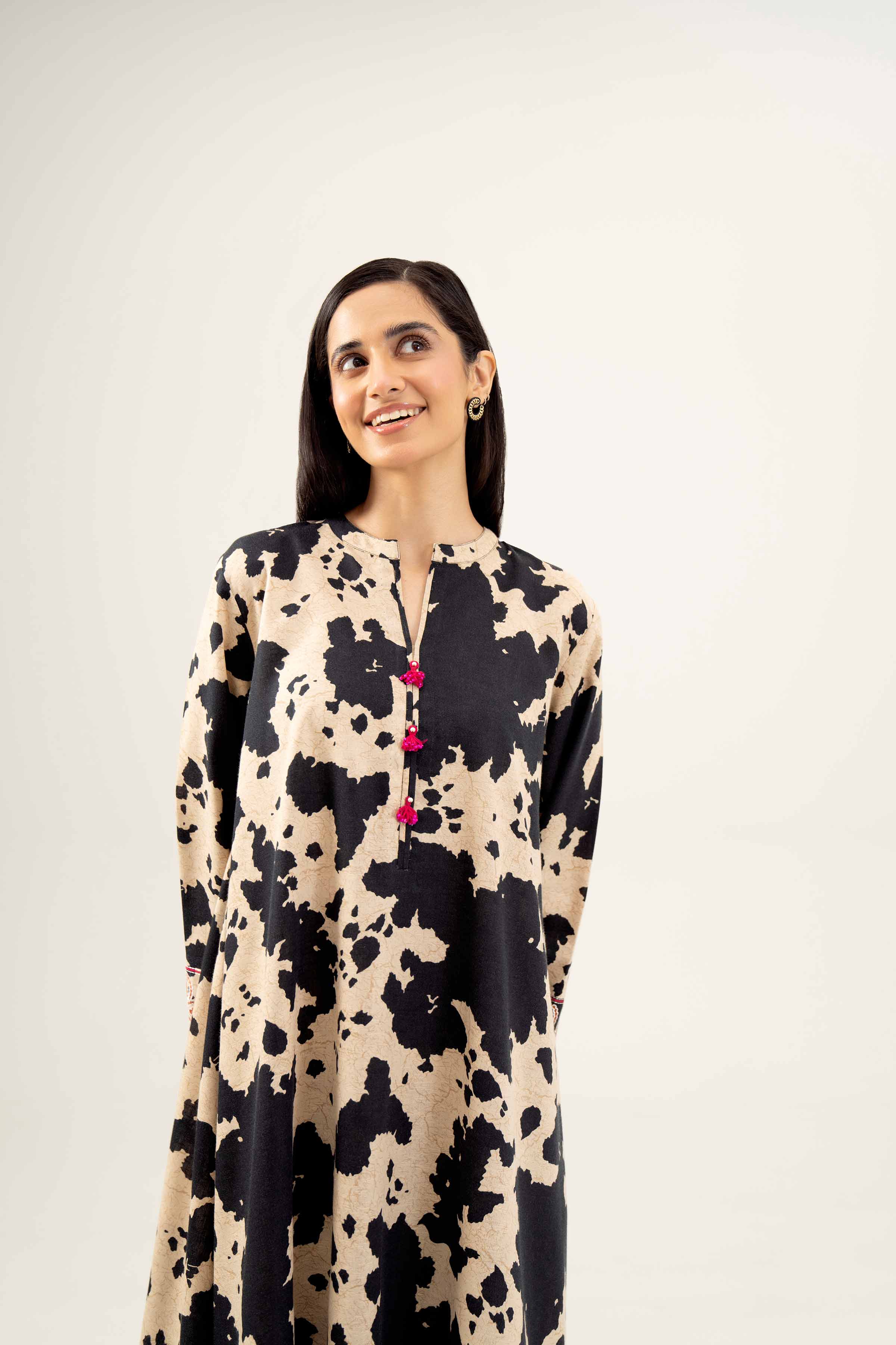 2 Piece - Printed Embroidered Suit - PW24-300 - Image 7