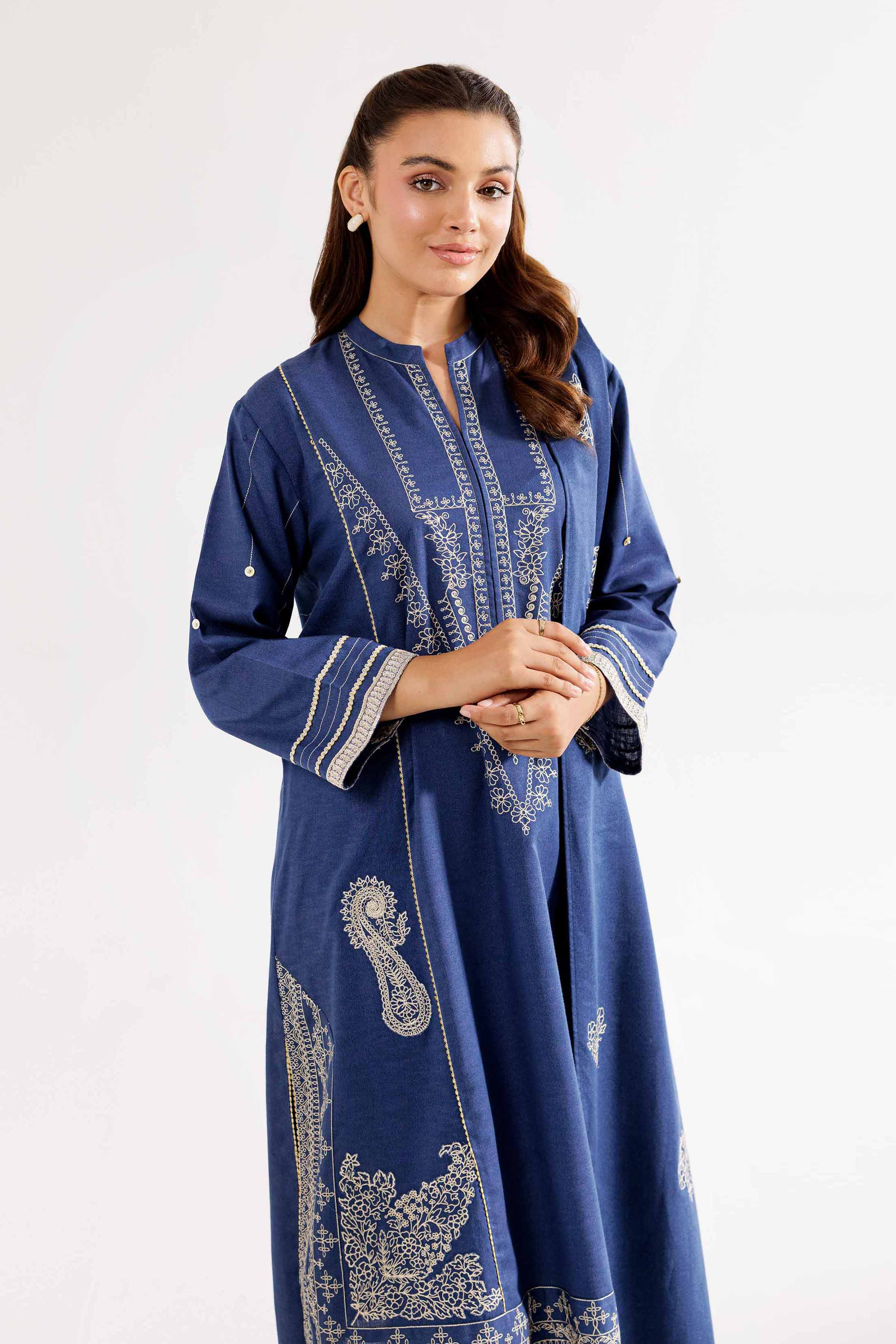 3 Piece - Embroidered Suit - PW24-341 - Image 9