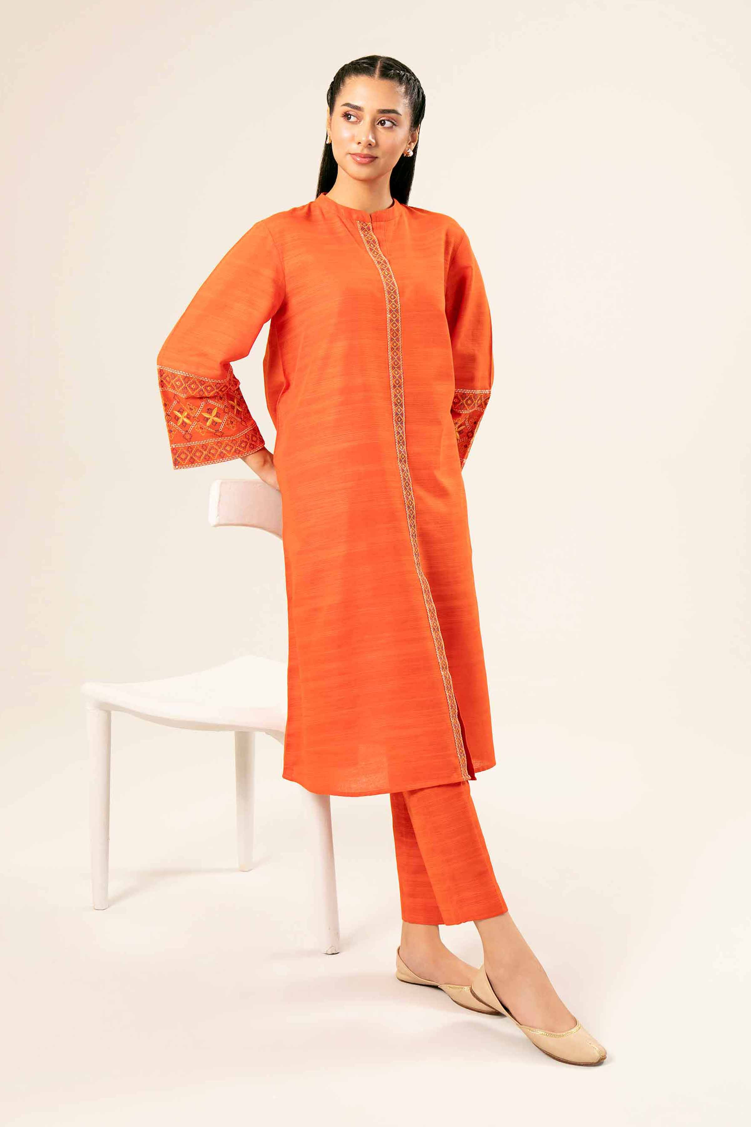2 Piece - Embroidered Suit  - PW24-346 - Image 4