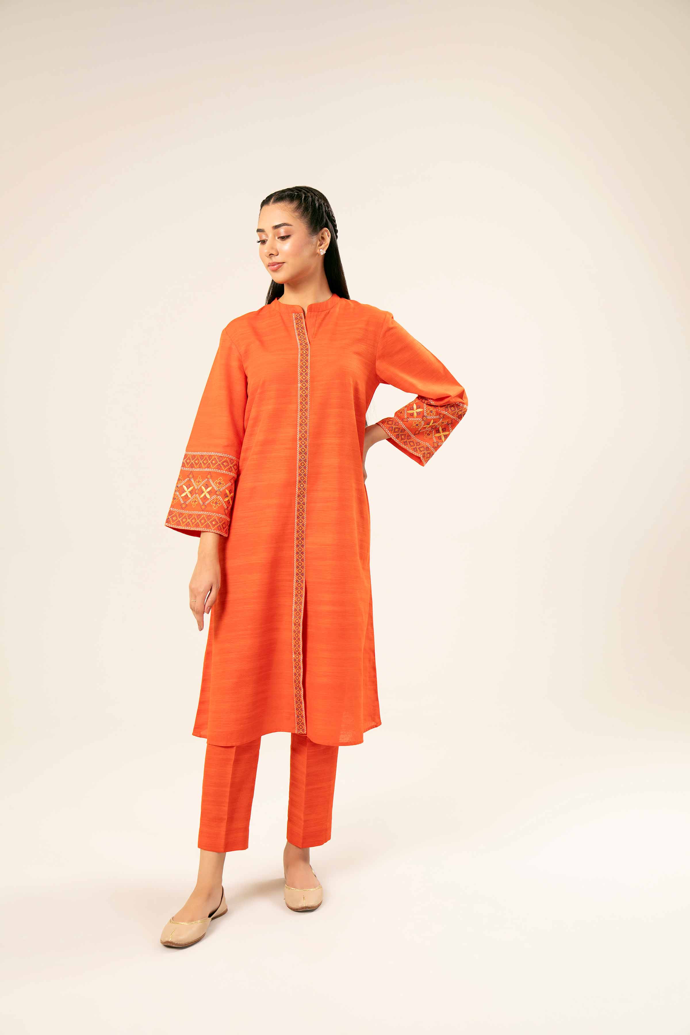 2 Piece - Embroidered Suit  - PW24-346 - Image 5