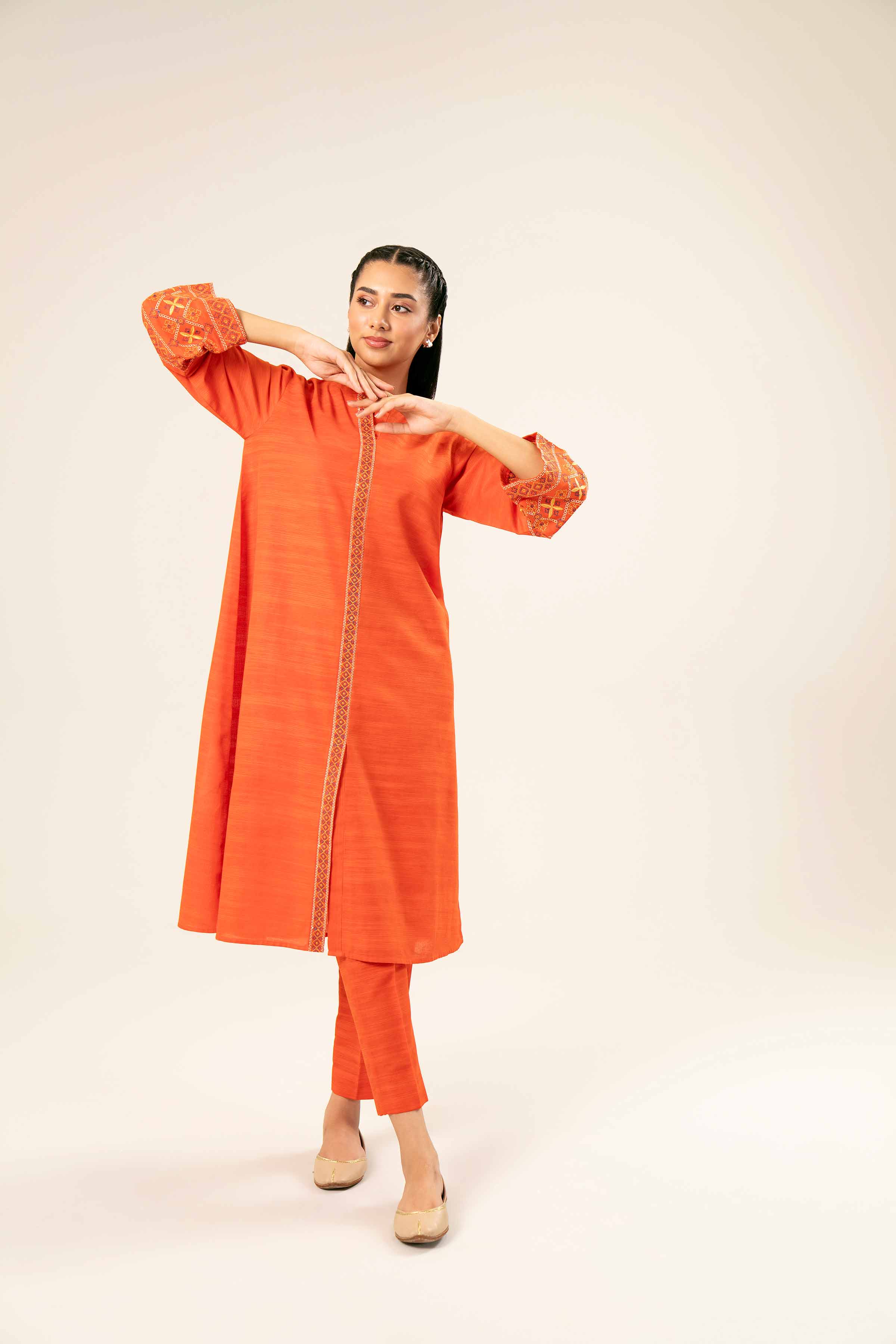 2 Piece - Embroidered Suit  - PW24-346 - Image 7