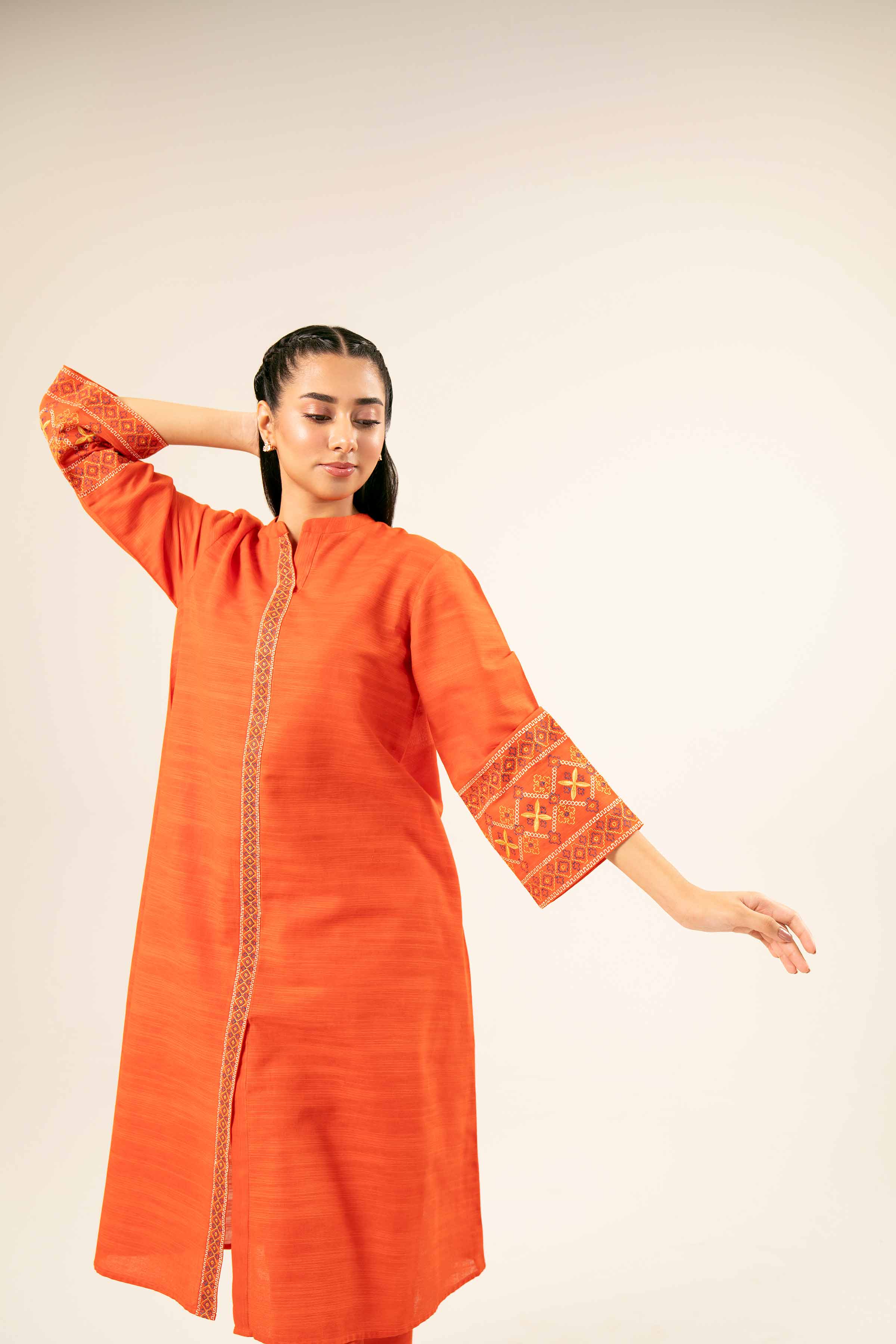 2 Piece - Embroidered Suit  - PW24-346 - Image 9