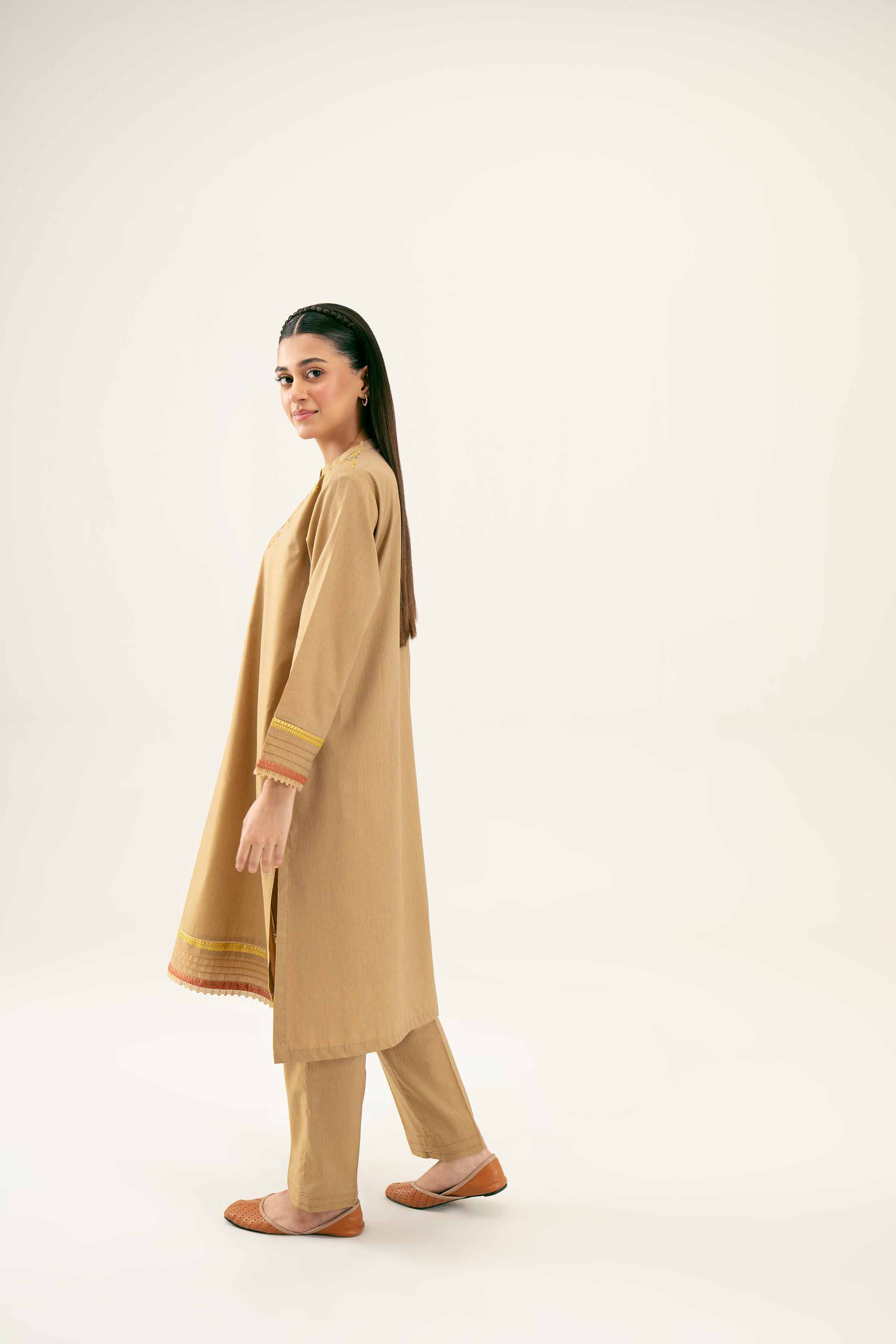 2 Piece - Embroidered Suit - PW24-35 - Image 3