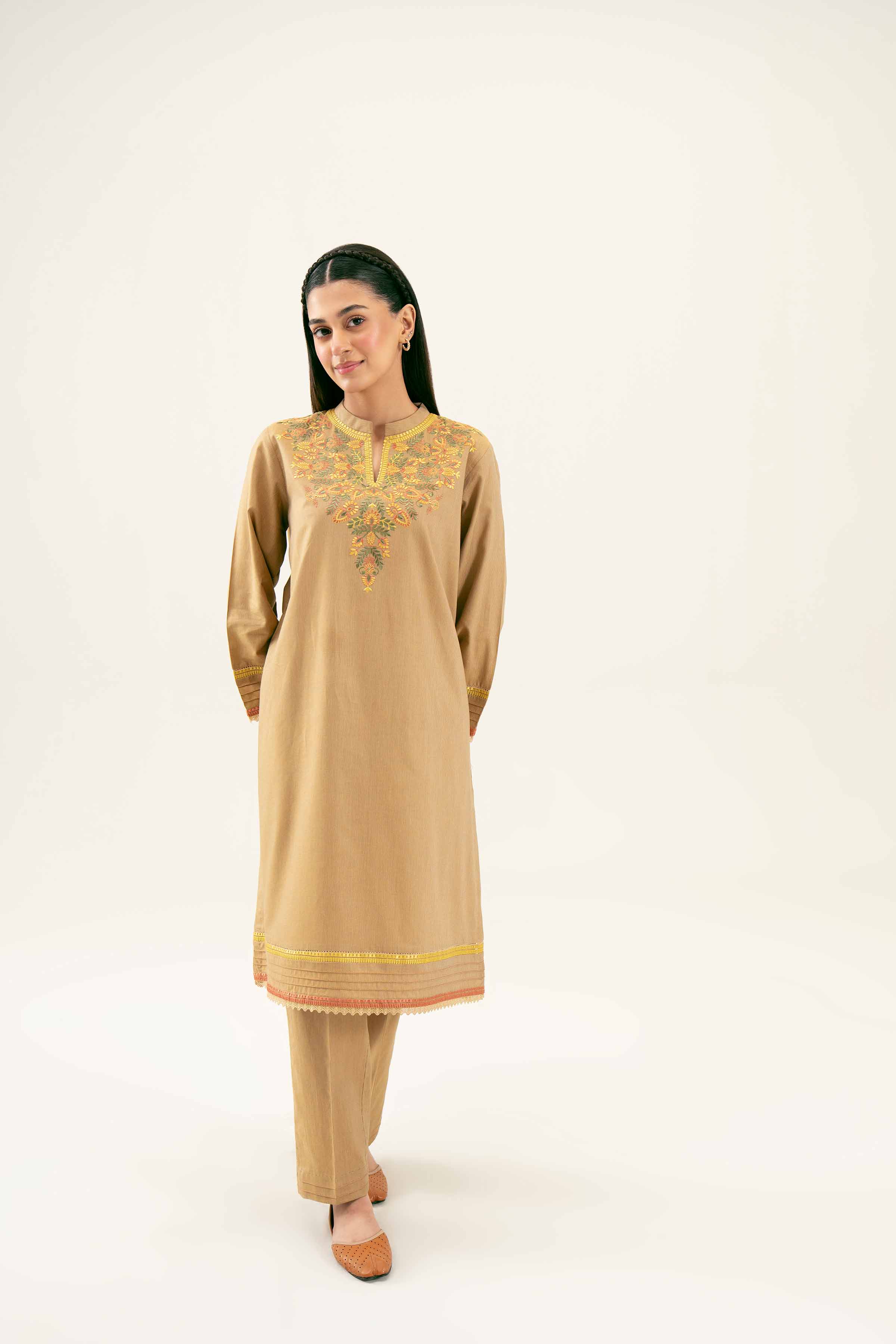 2 Piece - Embroidered Suit - PW24-35 - Image 5
