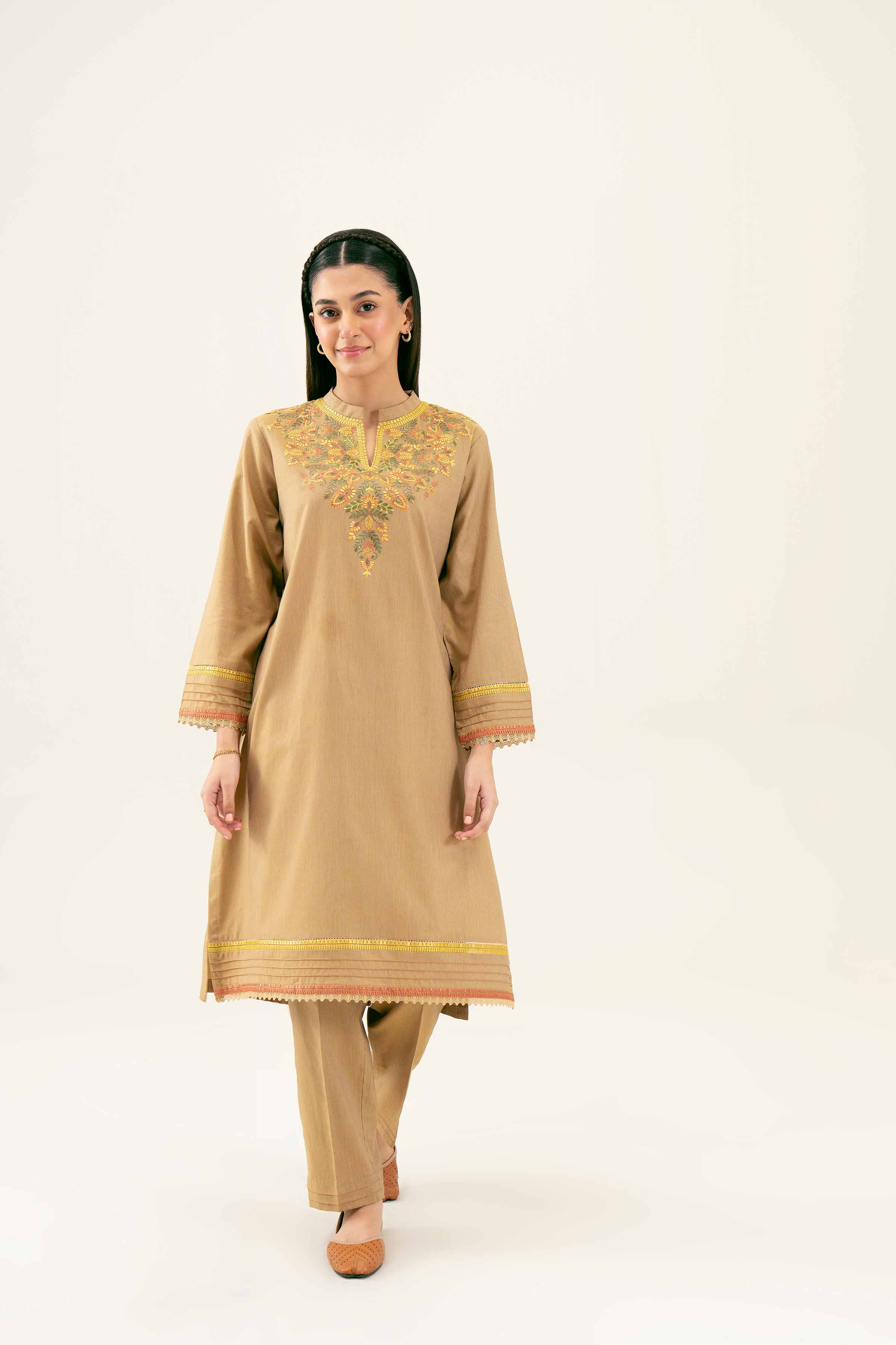 2 Piece - Embroidered Suit - PW24-35 - Image 6