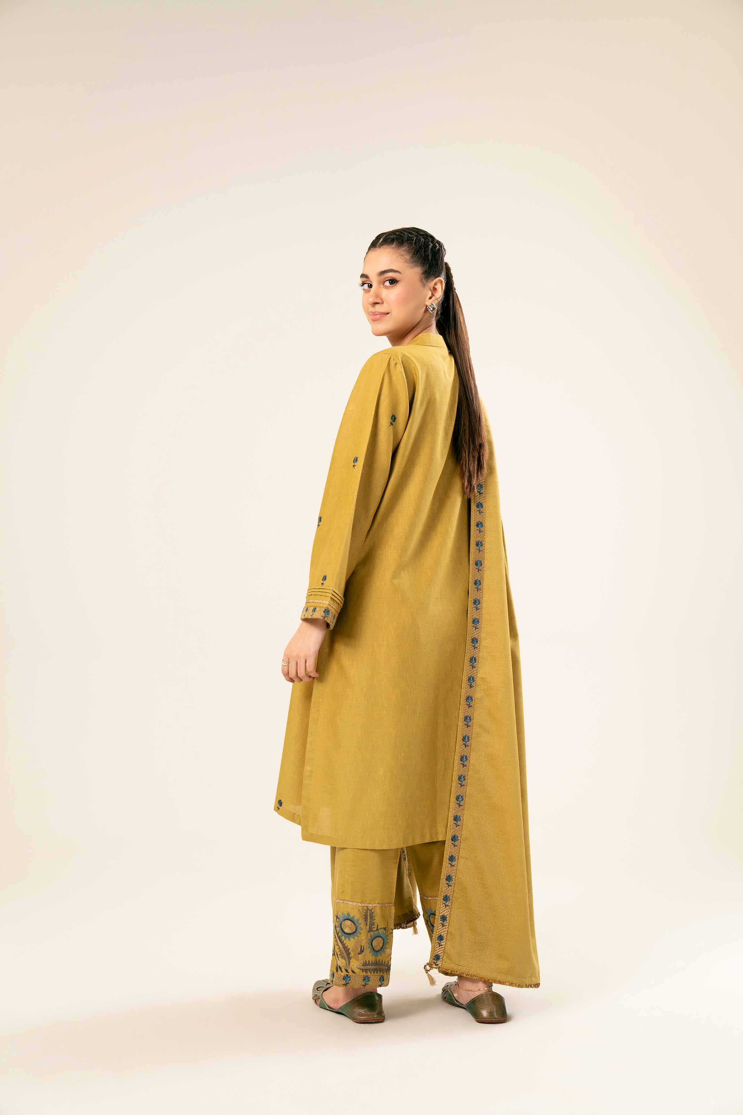 3 piece - Embroidered Suit - PW24-359 - Image 4