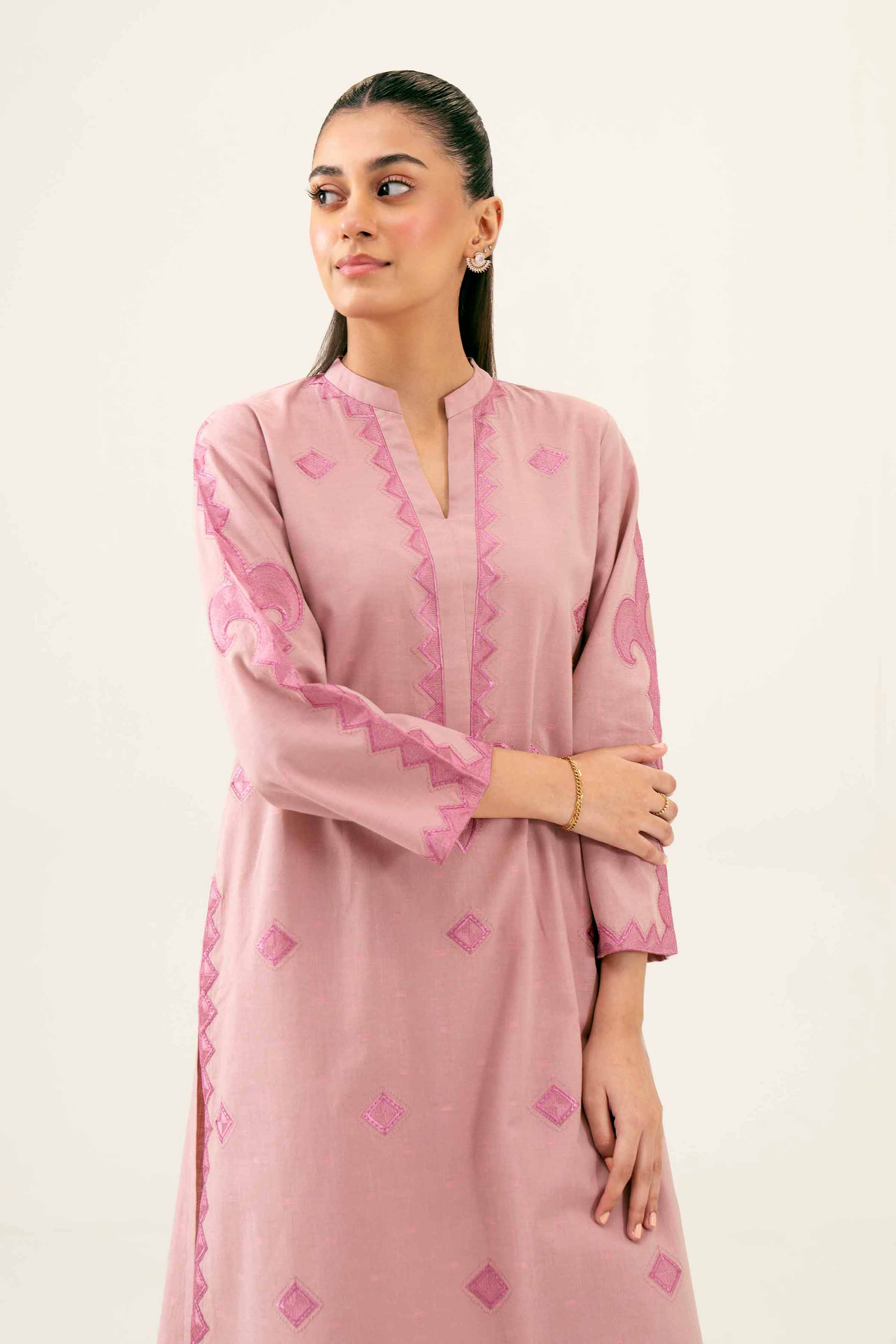 2 Piece - Embroidered Suit - PW24-36 - Image 2