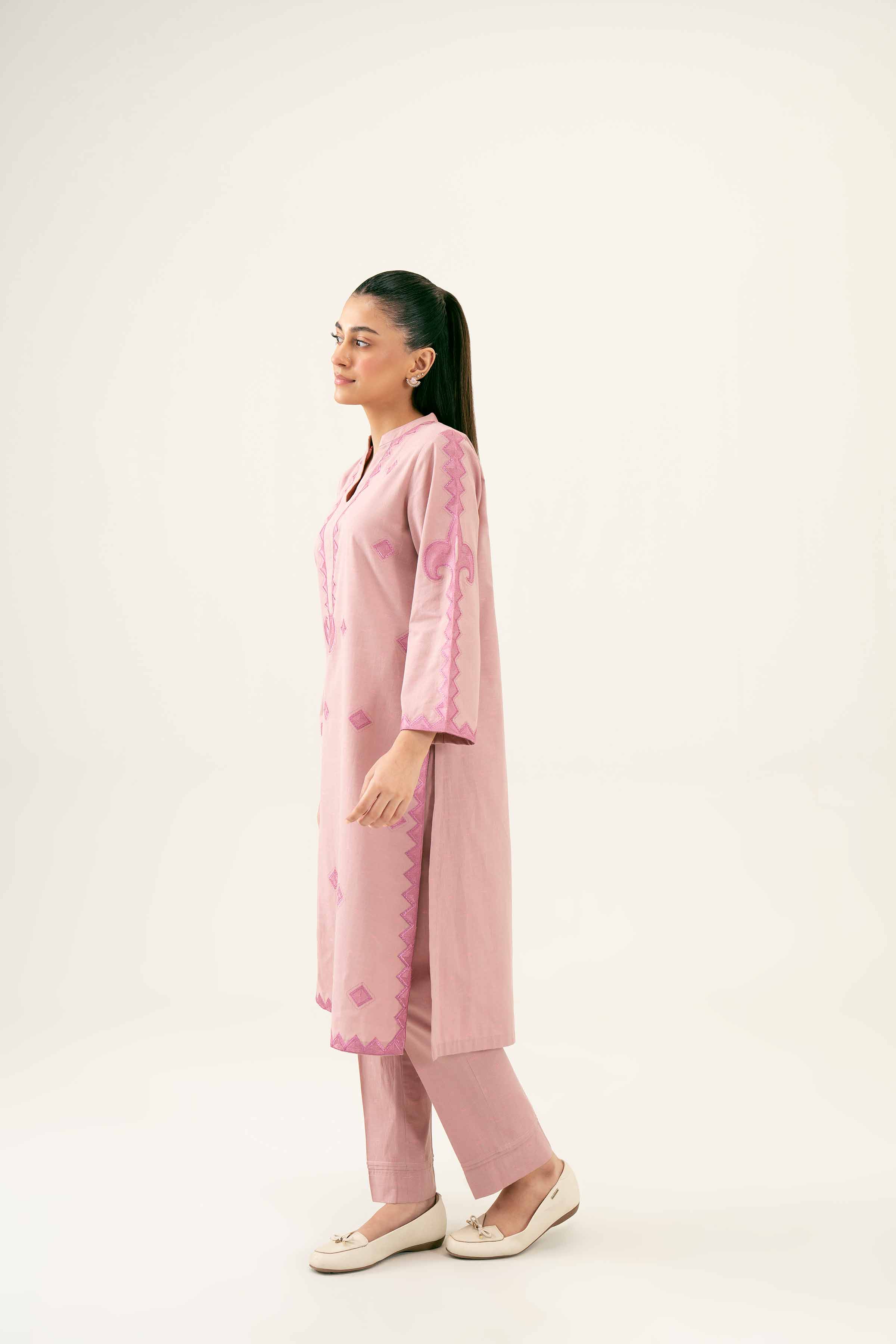 2 Piece - Embroidered Suit - PW24-36 - Image 6