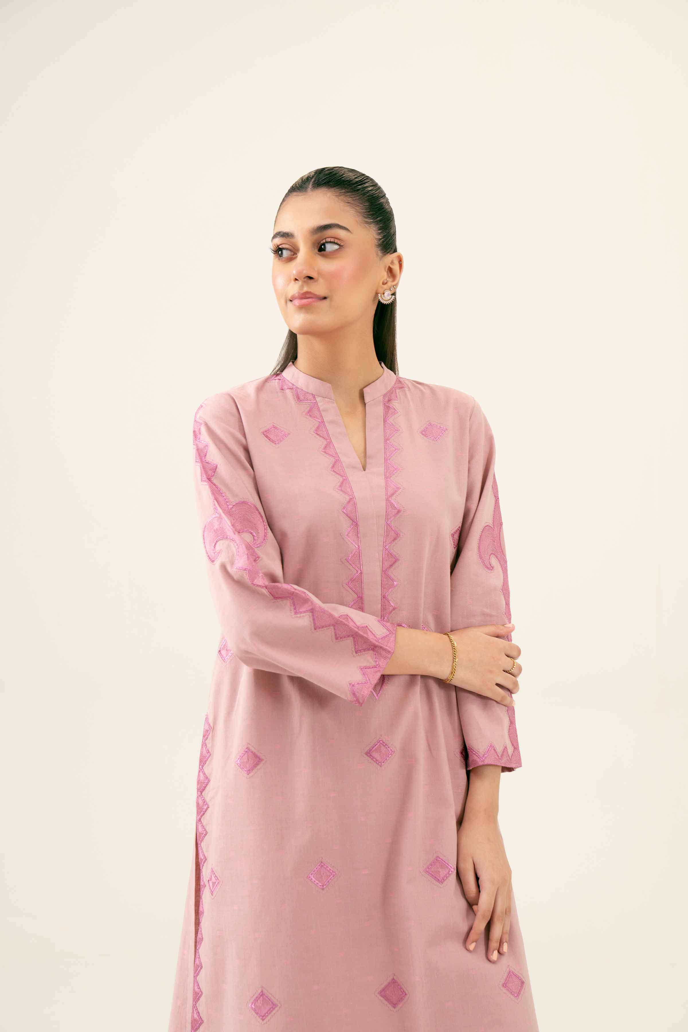 2 Piece - Embroidered Suit - PW24-36 - Image 7