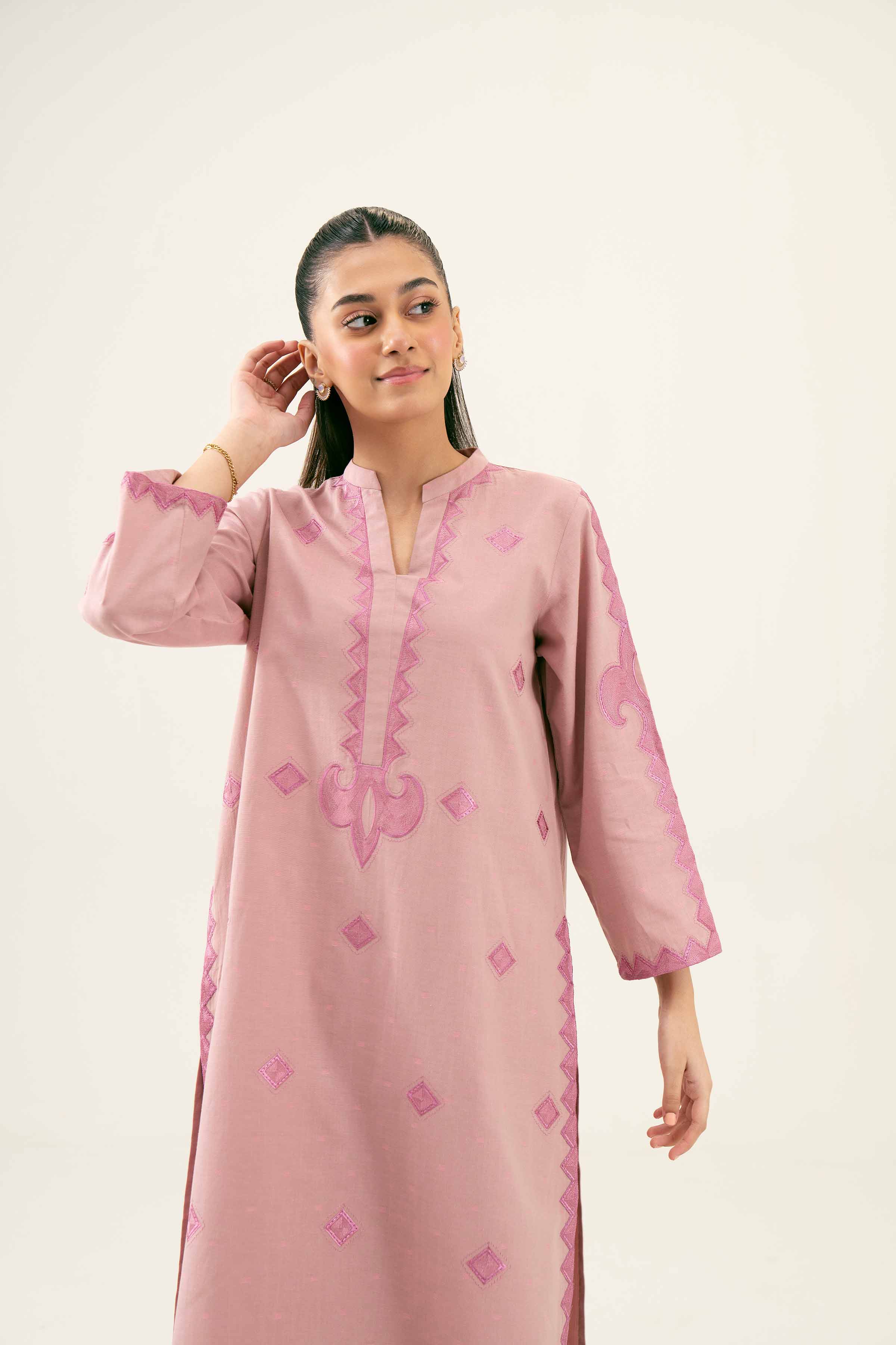 2 Piece - Embroidered Suit - PW24-36 - Image 8