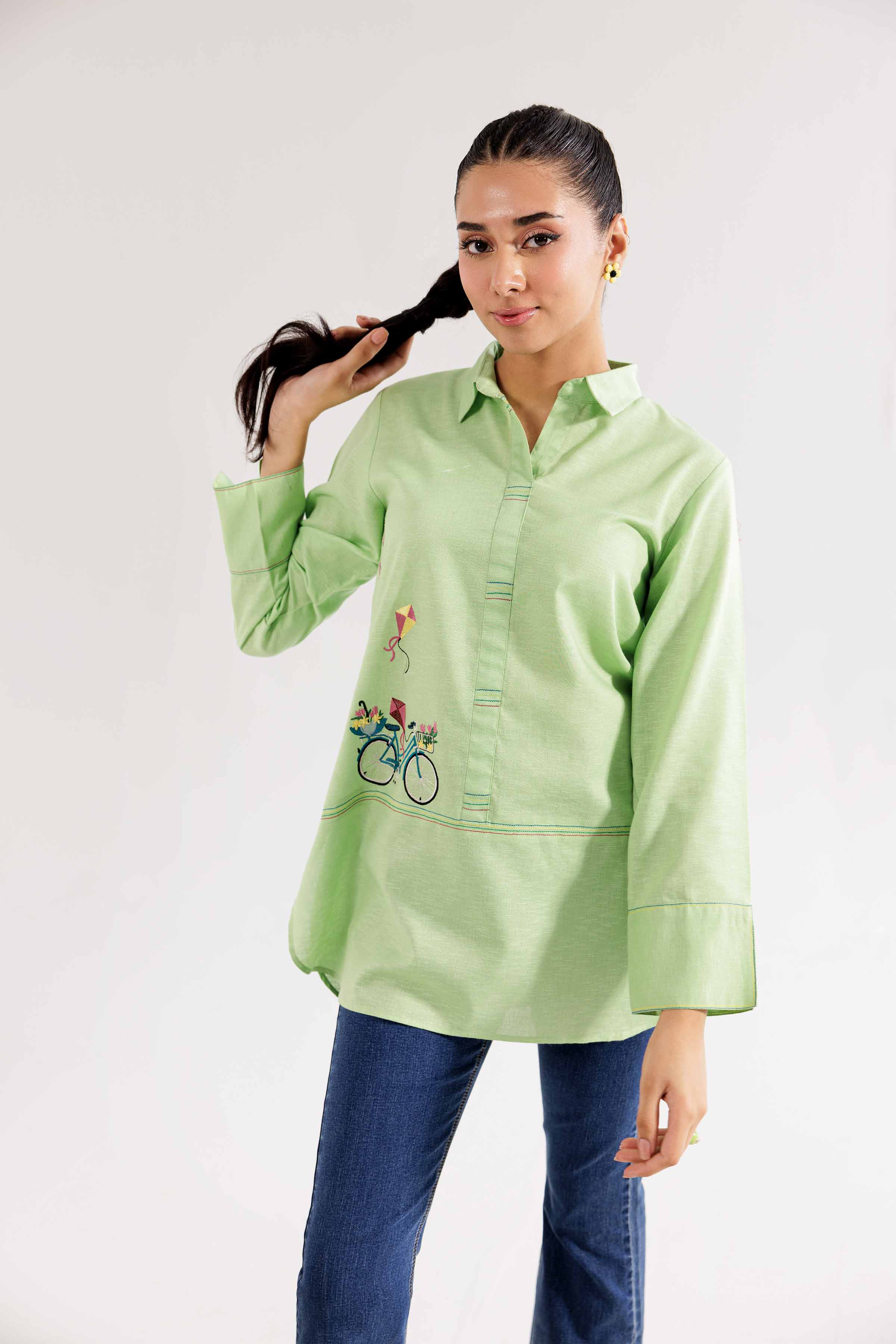 Embroidered Tunic - PW24-368 - Image 4