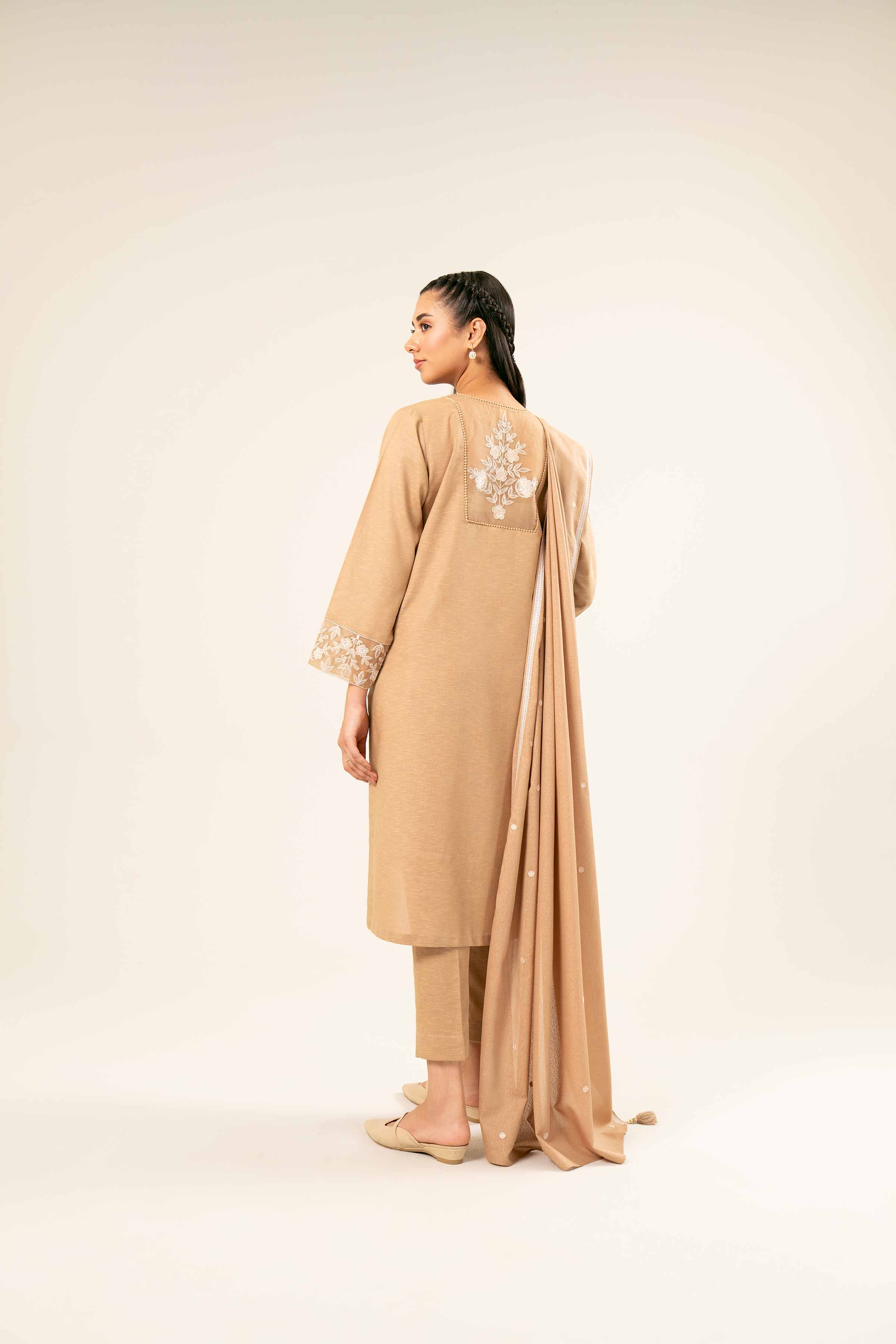3 piece - Embroidered Suit - PW24-395 - Image 3