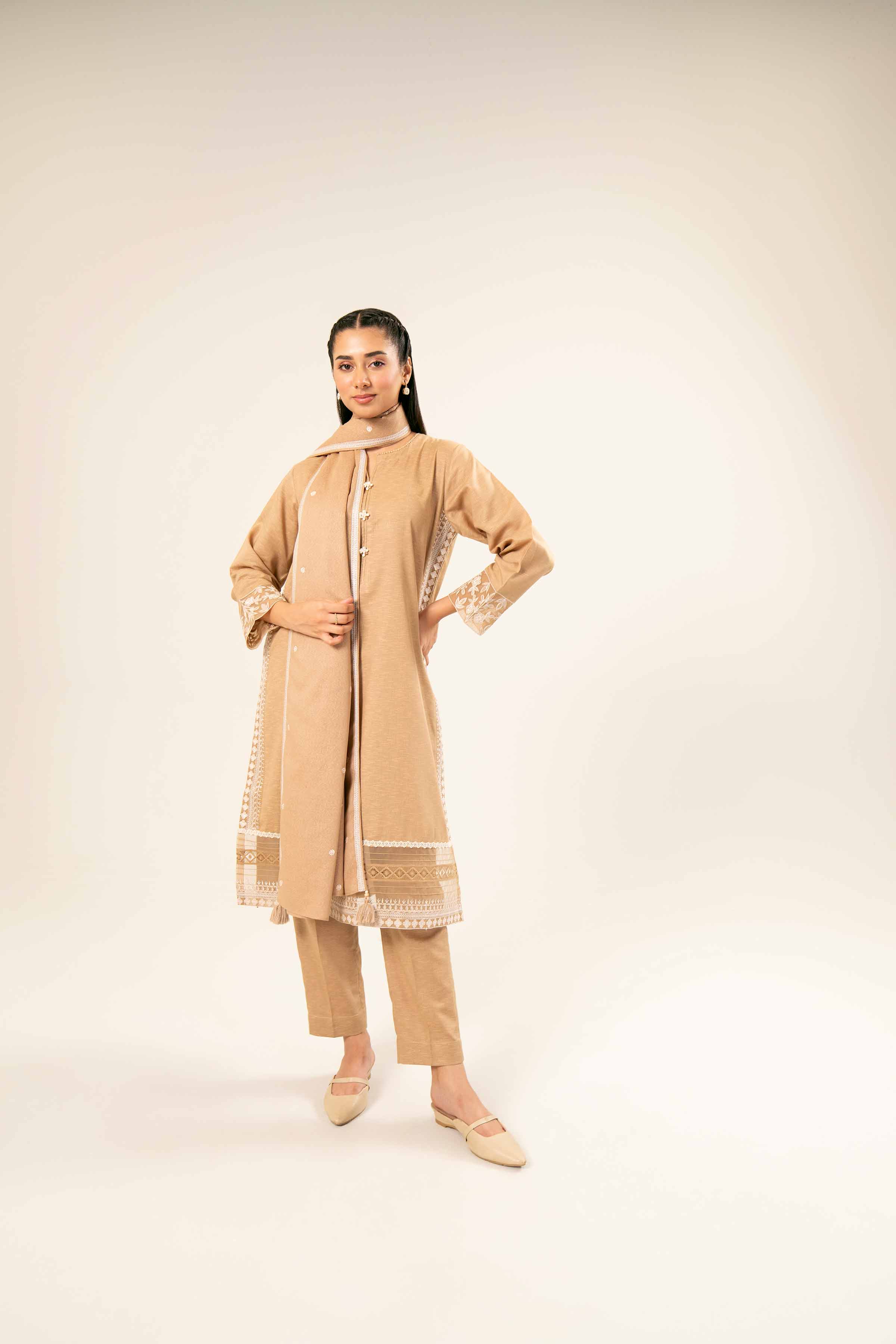3 piece - Embroidered Suit - PW24-395 - Image 6